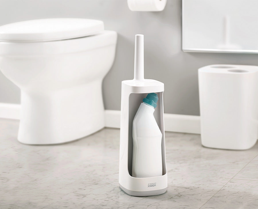 joseph-joseph-flex-plus-toilet-brush-with-storage-caddy-light-grey image 2