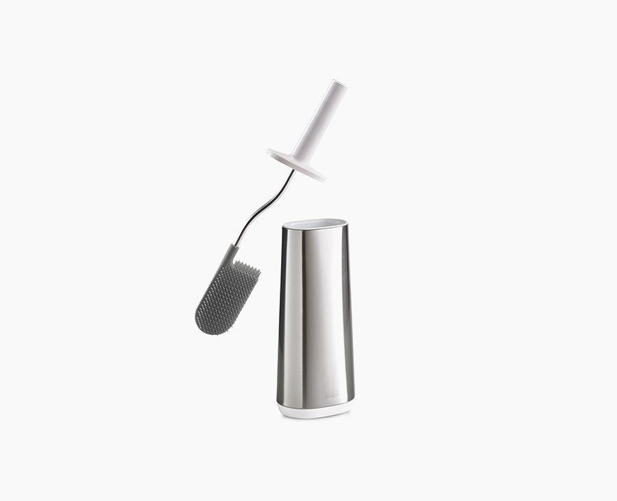 joseph-joseph-flex-stainless-steel-toilet-brush-with-d-shaped-flexible-head image 1