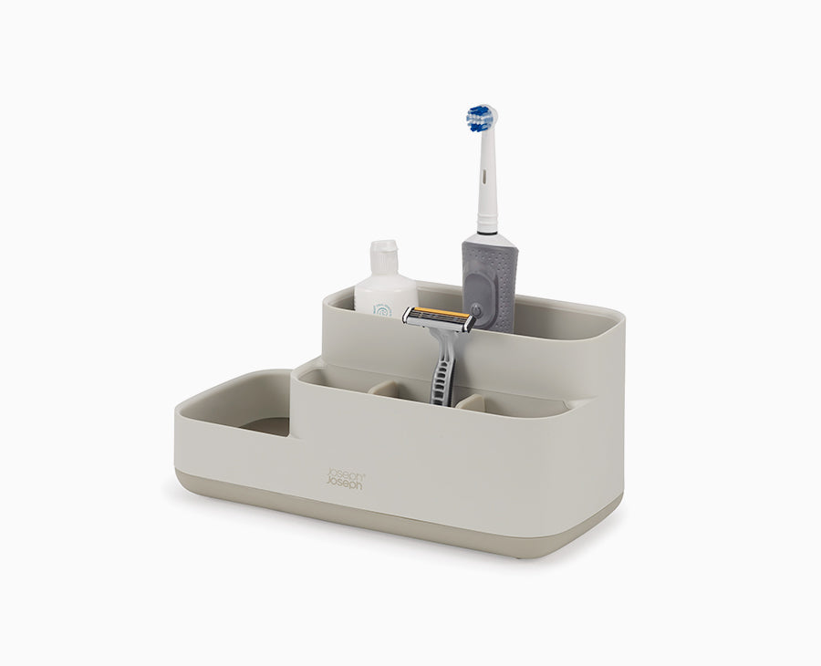 joseph-joseph-easystore-matt-ecru-bathroom-storage-caddy image 1