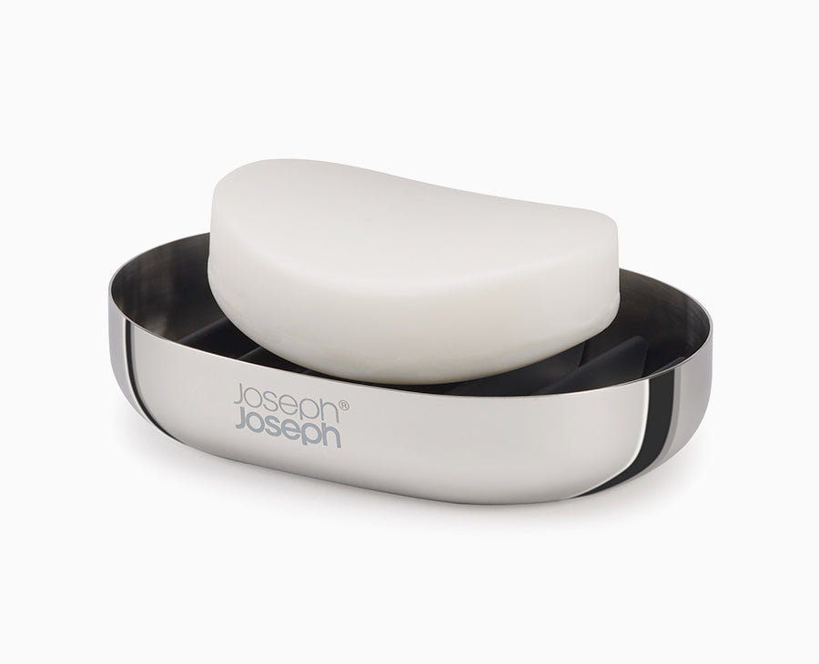 joseph-joseph-easystore-luxe-stainless-steel-soap-dish image 1