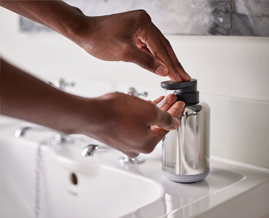 joseph-joseph-easystore-luxe-stainless-steel-soap-pump image 2