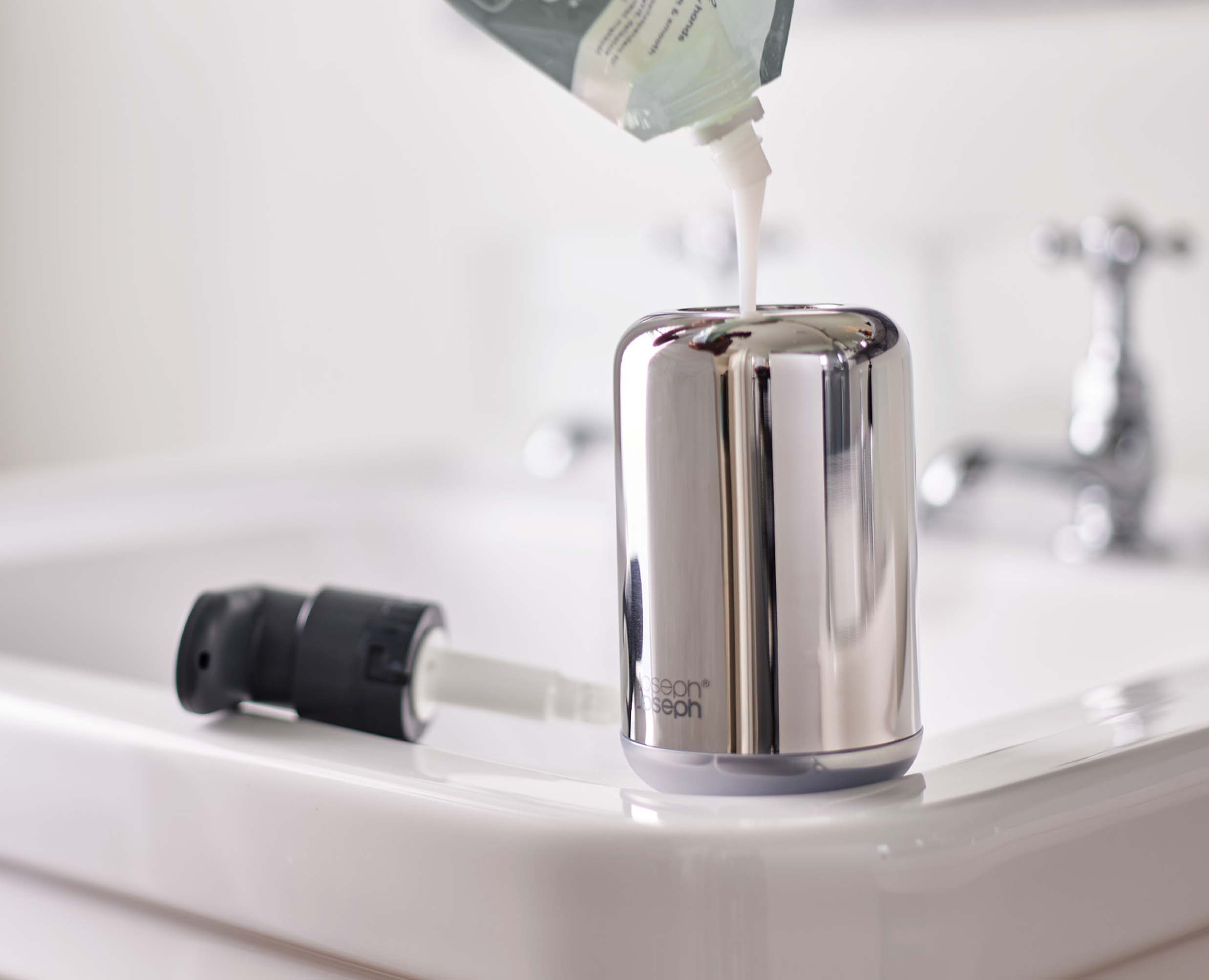 joseph-joseph-easystore-luxe-stainless-steel-soap-pump image 6