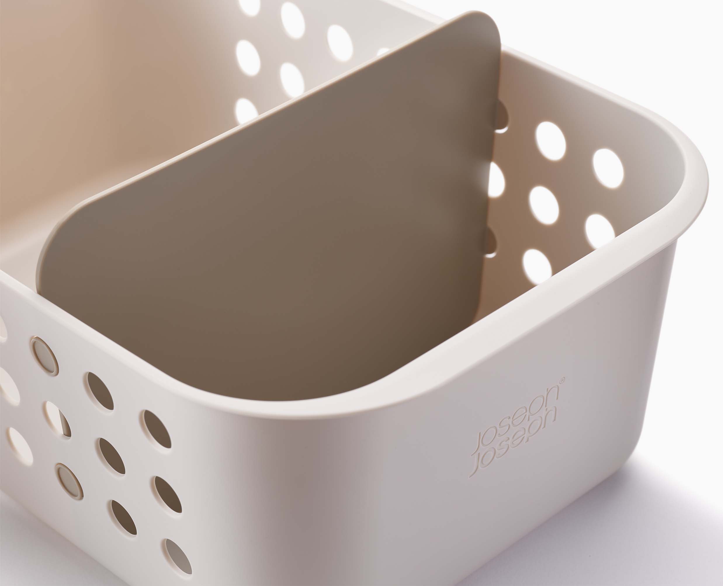joseph-joseph-easystore-large-ecru-bathroom-storage-basket-with-divider-and-vent image 5
