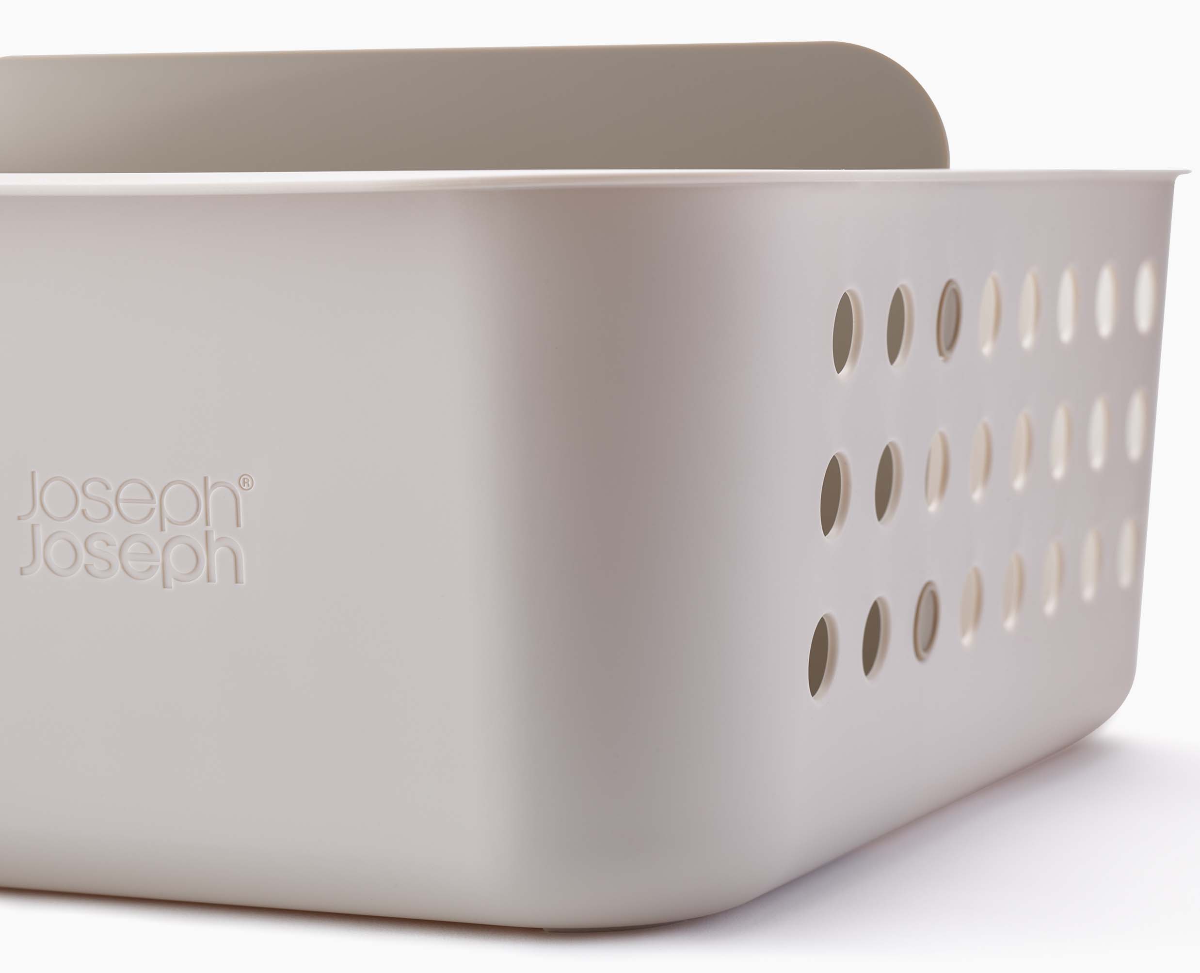 joseph-joseph-easystore-large-ecru-bathroom-storage-basket-with-divider-and-vent image 6