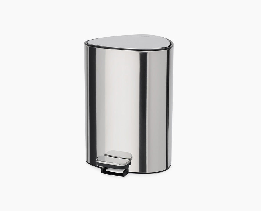 joseph-joseph-easystore-luxe-5l-stainless-steel-bathroom-pedal-bin image 1