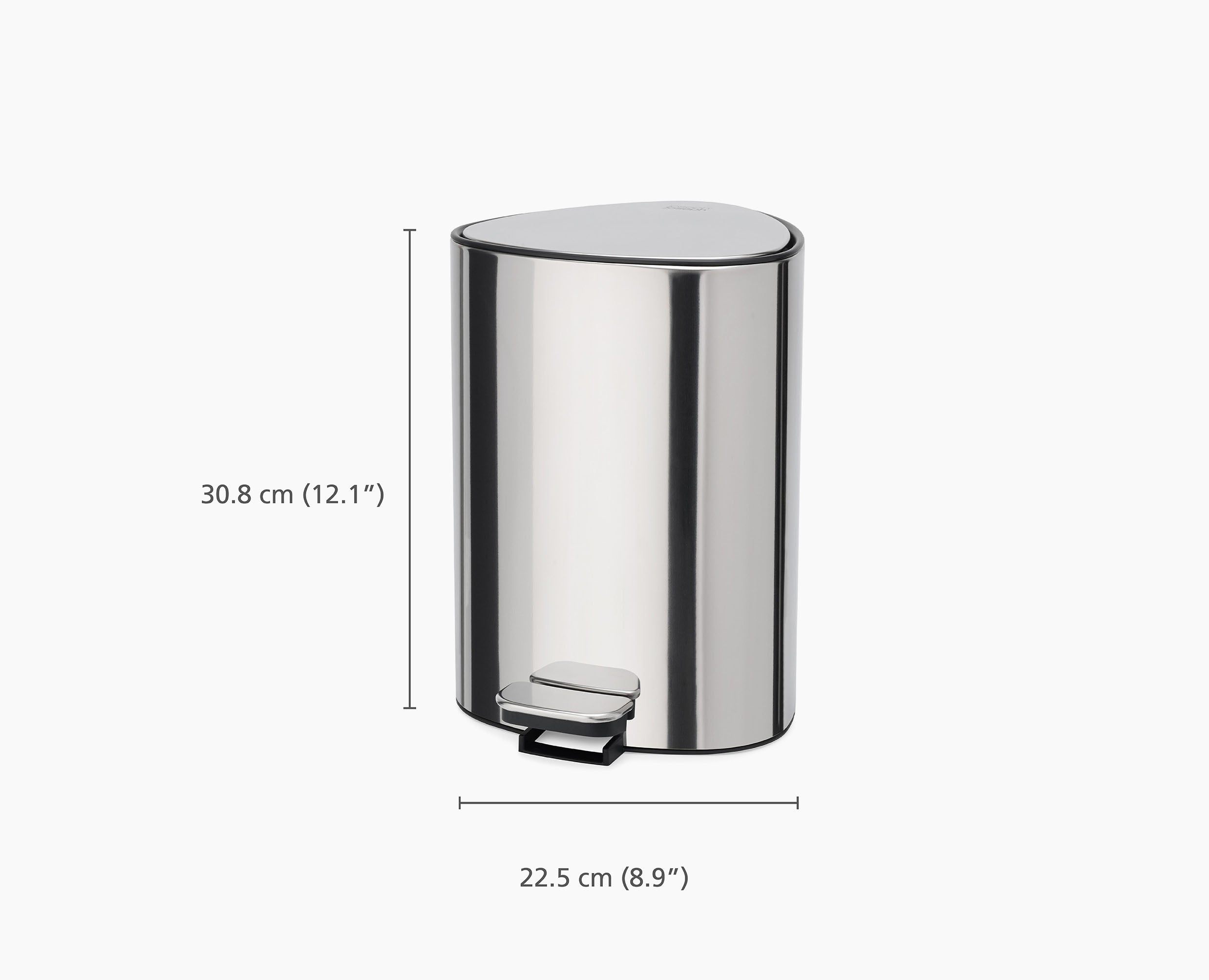 joseph-joseph-easystore-luxe-5l-stainless-steel-bathroom-pedal-bin image 7