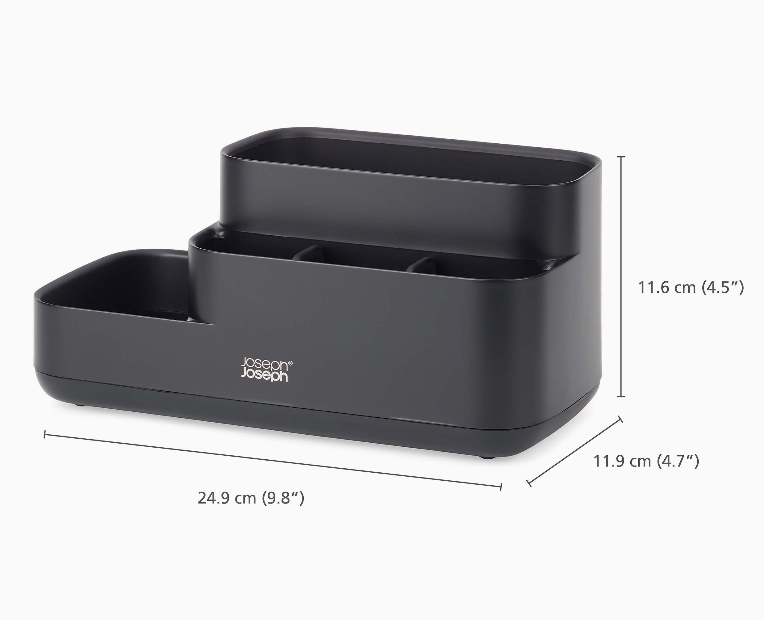 joseph-joseph-easystore-matt-black-bathroom-storage-caddy image 7