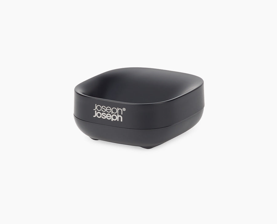 joseph-joseph-slim-compact-matt-black-soap-dish image 1