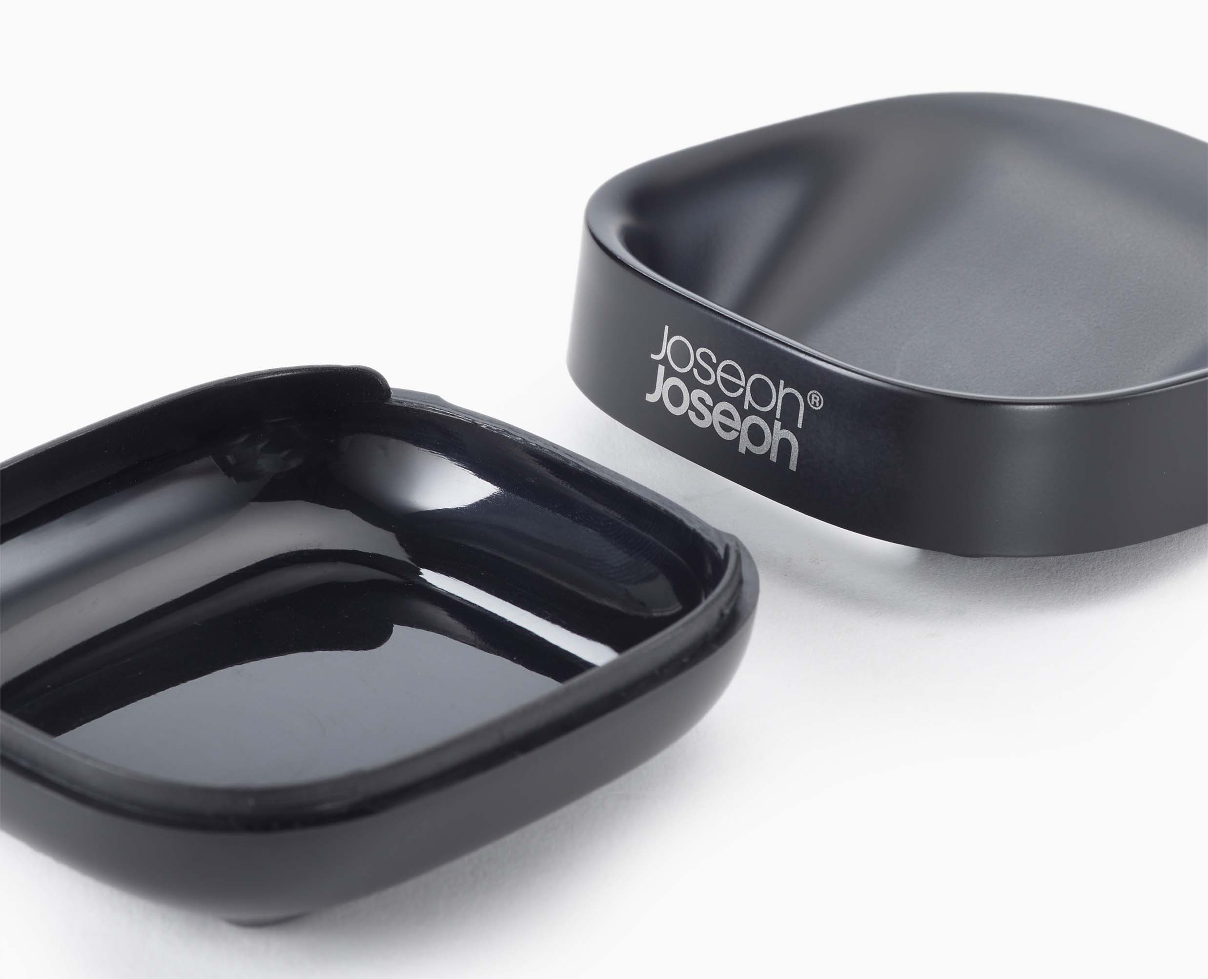 joseph-joseph-slim-compact-matt-black-soap-dish image 7