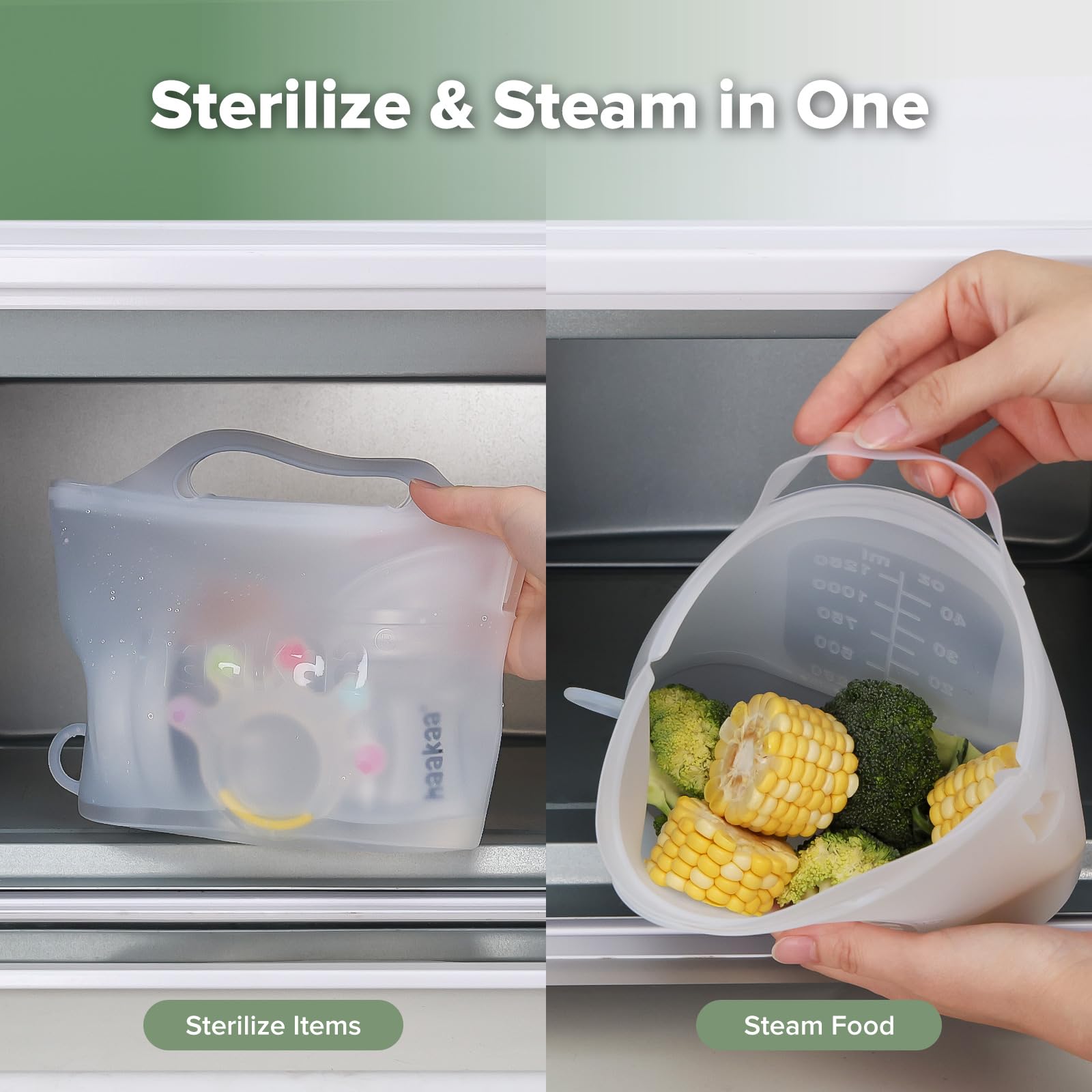 haakaa-silicone-microwave-steamer-steriliser-bag-40oz-1250ml-reusable-bpa-free-f image 5