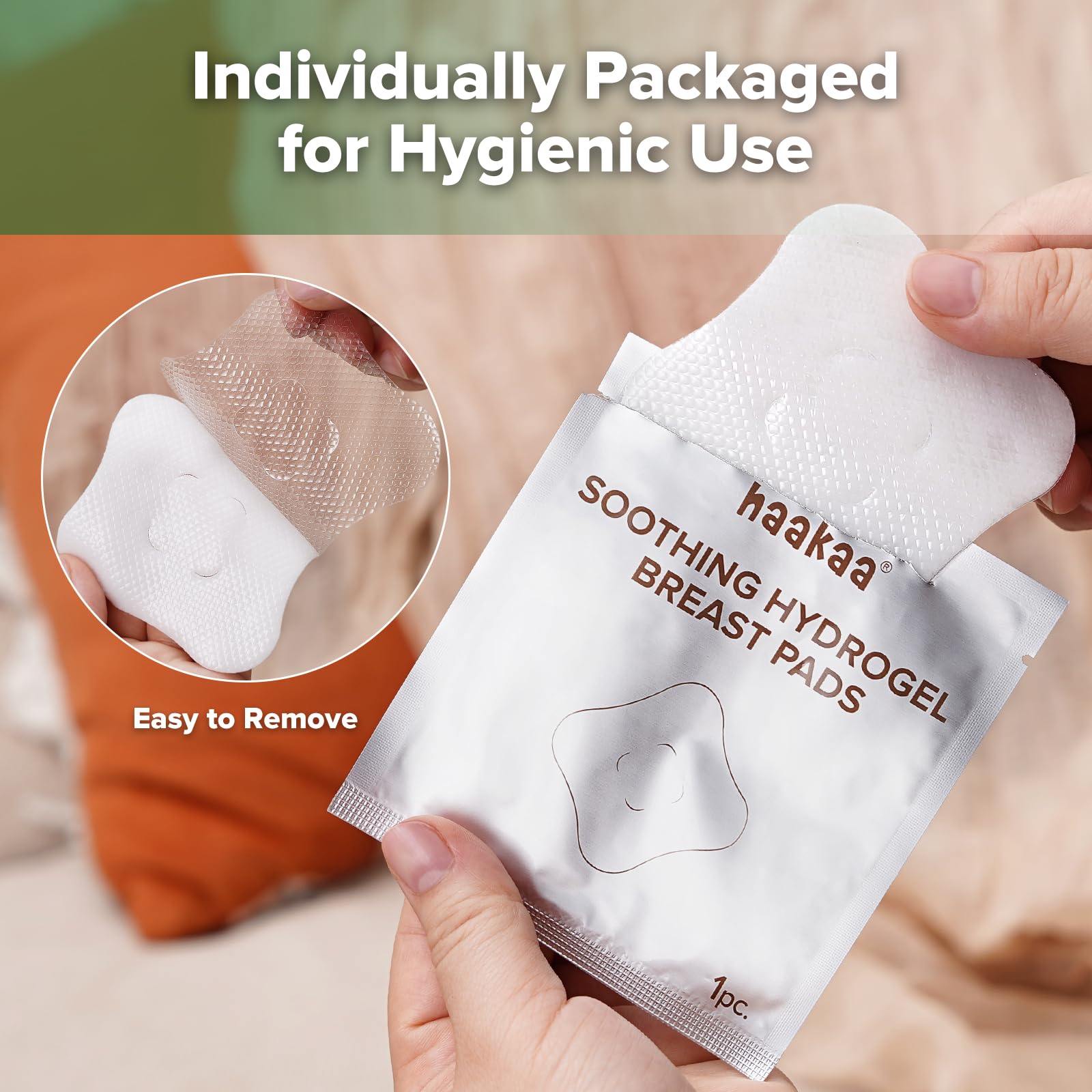 haakaa-hydrogel-pads-with-lanolin-cooling-nipple-relief-for-breastfeeding-8-pcs image 6