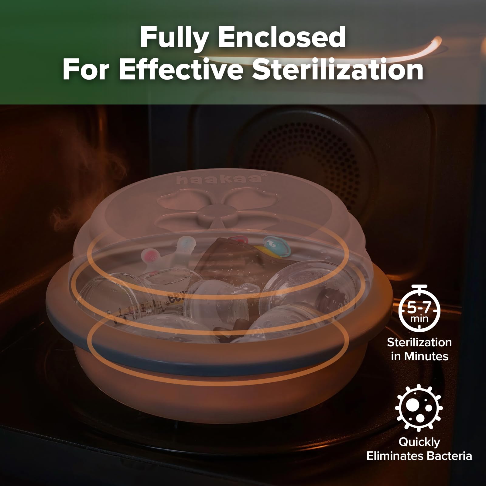 haakaa-multipurpose-silicone-microwave-bottle-sterilizer-steamer-food-grade-sili image 3