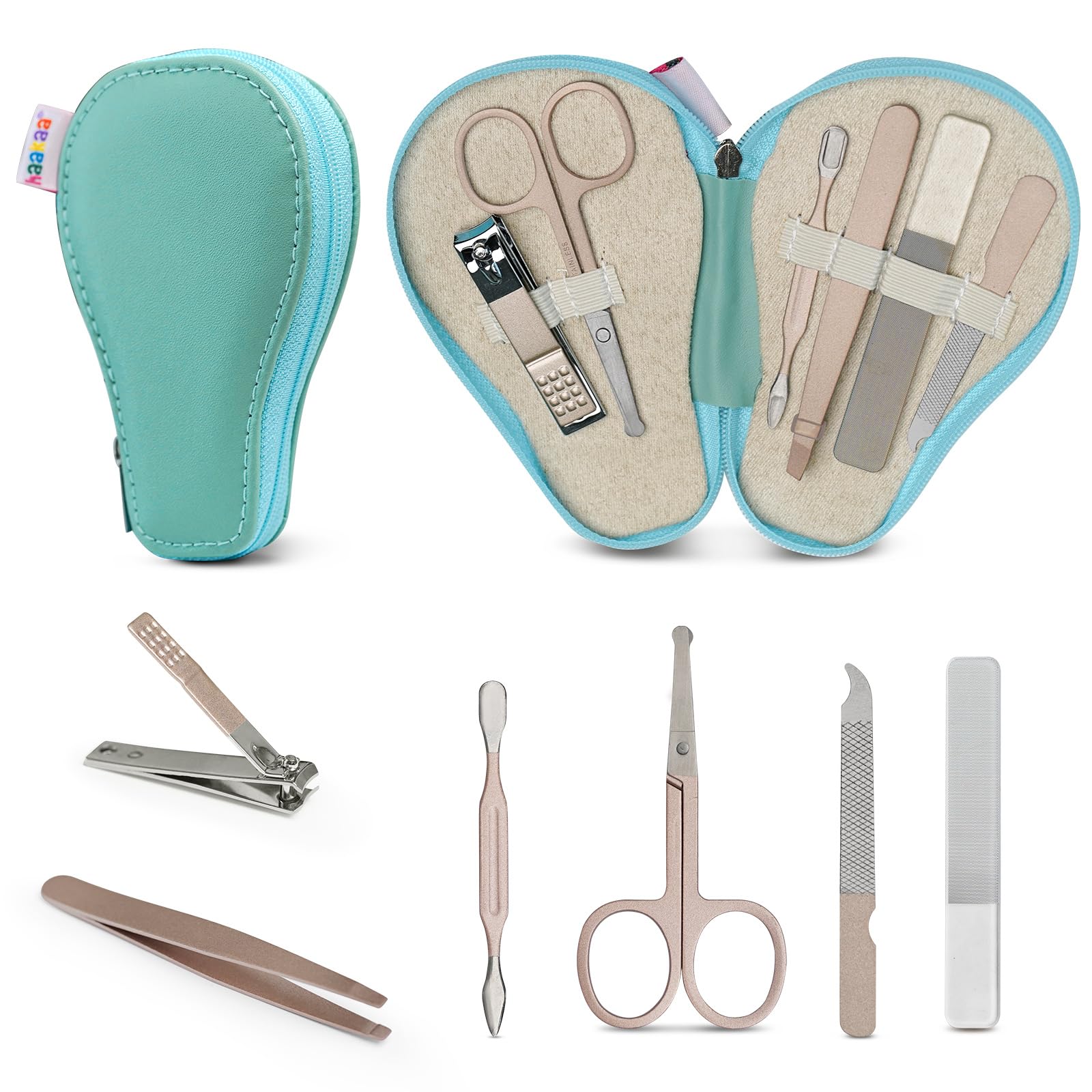 haakaa-baby-hair-brush-and-comb-set-pear-fect-manicure-kit-gentle-grooming-for-n image 2