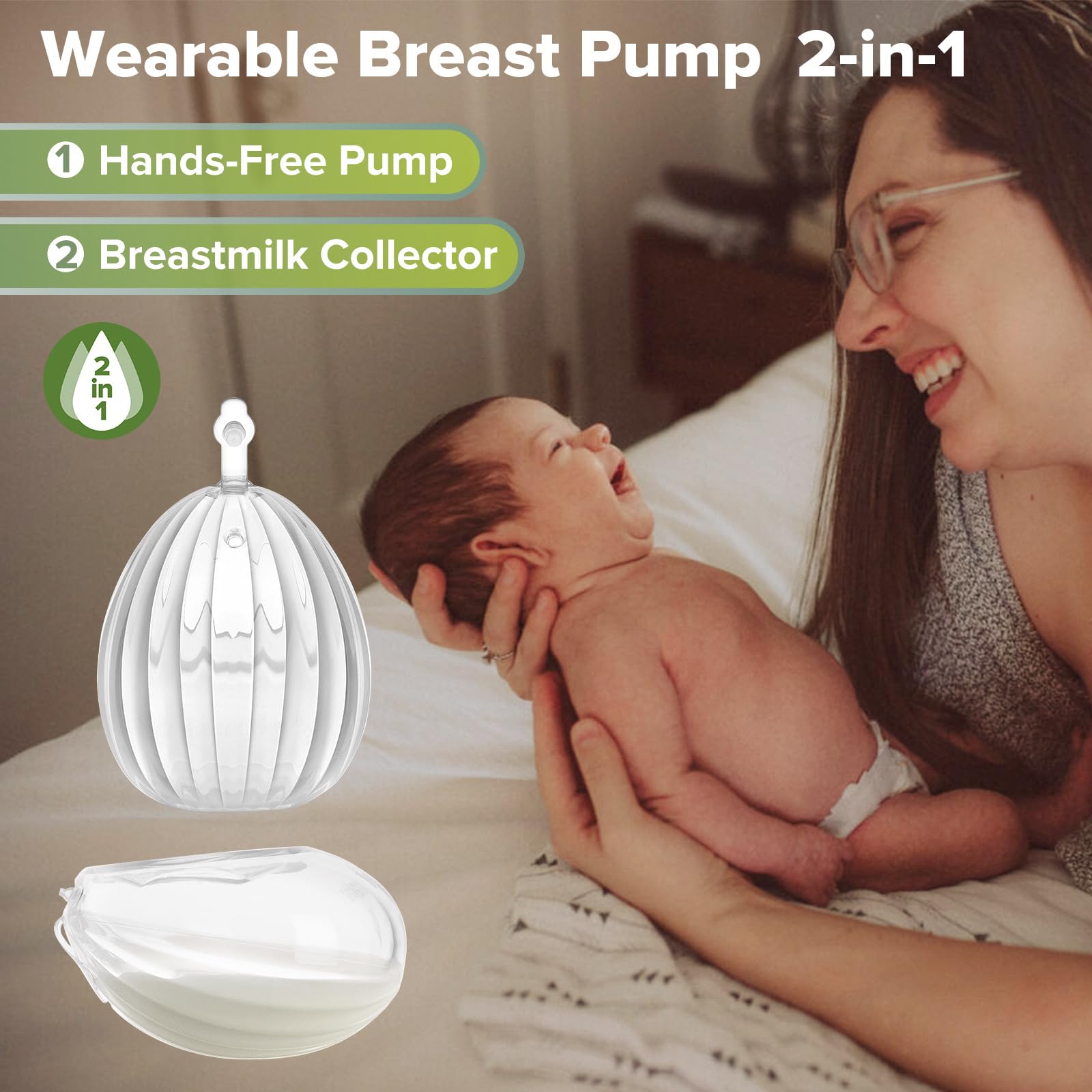 haakaa-manual-breast-pump-combo-4oz-100ml-classic-pump-2-5oz-75ml-shell-milk-col image 5