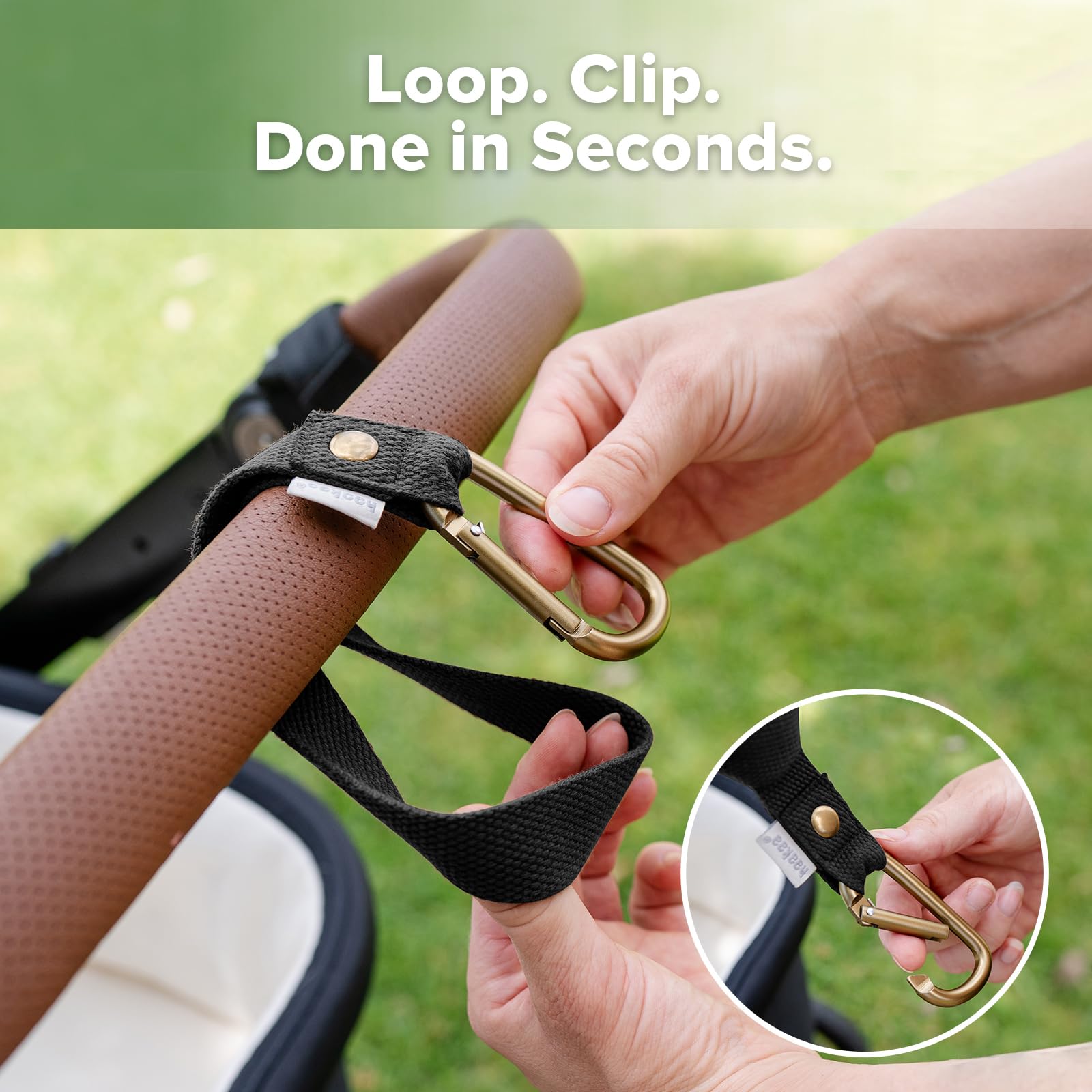 haakaa-universal-stroller-hooks-for-bags-2-pack-black image 5