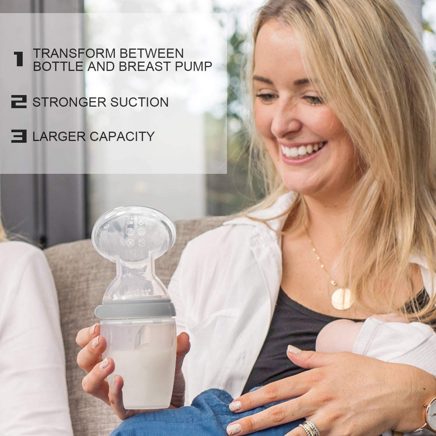 haakaa-manual-breast-pump-gen-3-8oz-250ml-multifunctional-set-with-bottle-teat-n image 4