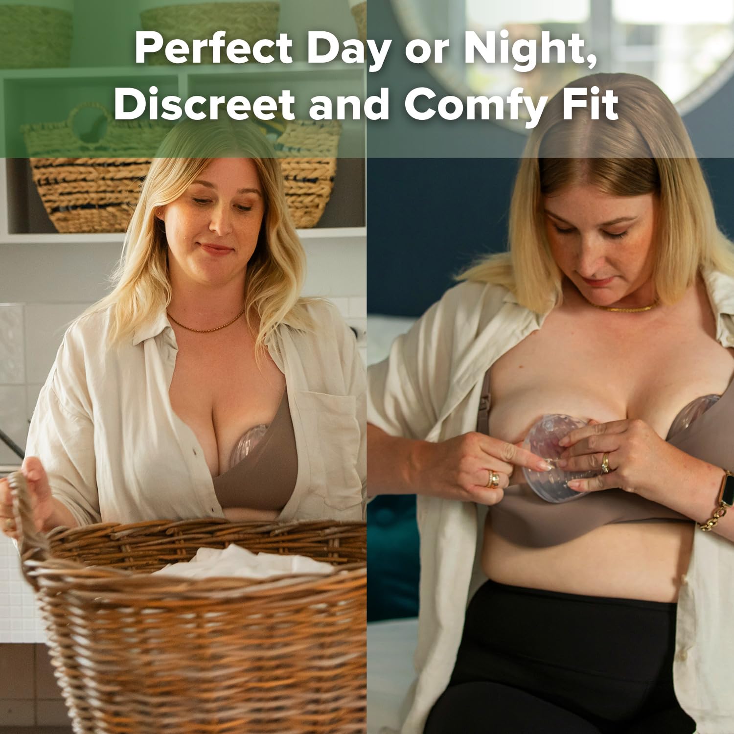 haakaa-shell-wearable-silicone-breast-pump-4oz-120ml-hands-free-passive-milk-col image 5