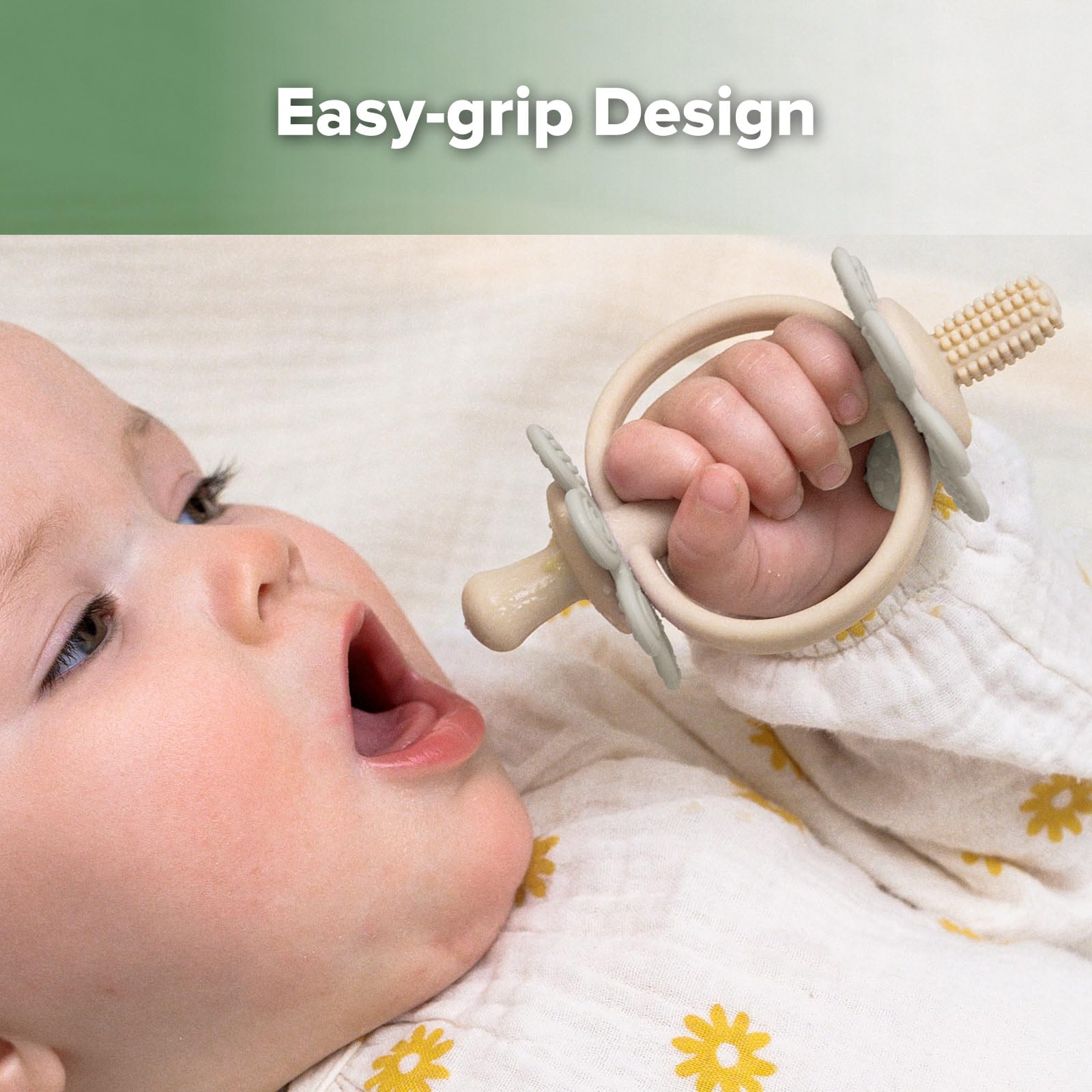 haakaa-silicone-twin-flower-teether-nipple-shaped-end-360-baby-toothbrush-head-s image 6