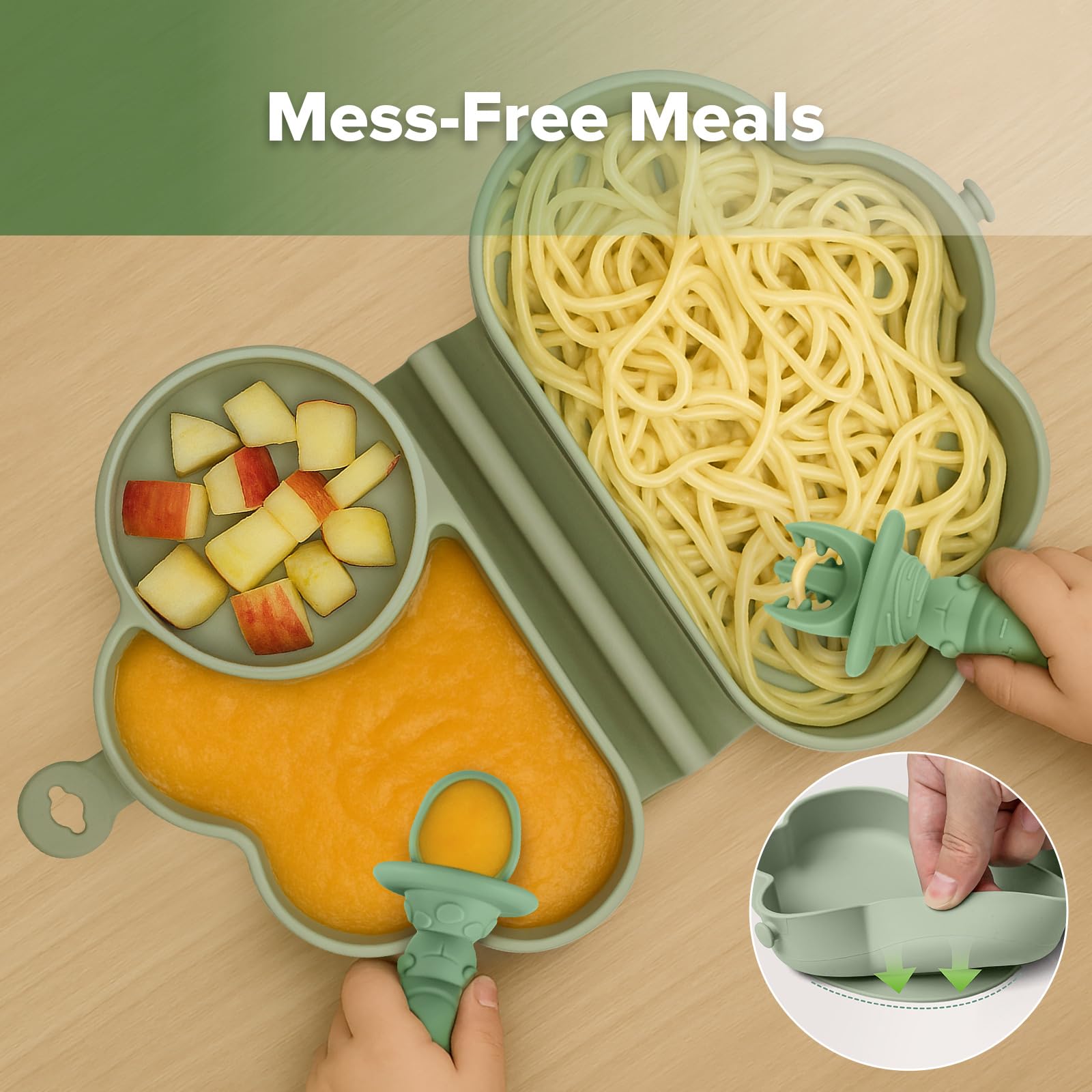 haakaa-cloud-crew-silicone-travel-baby-feeding-set-foldable-suction-plate-bib-sp image 5