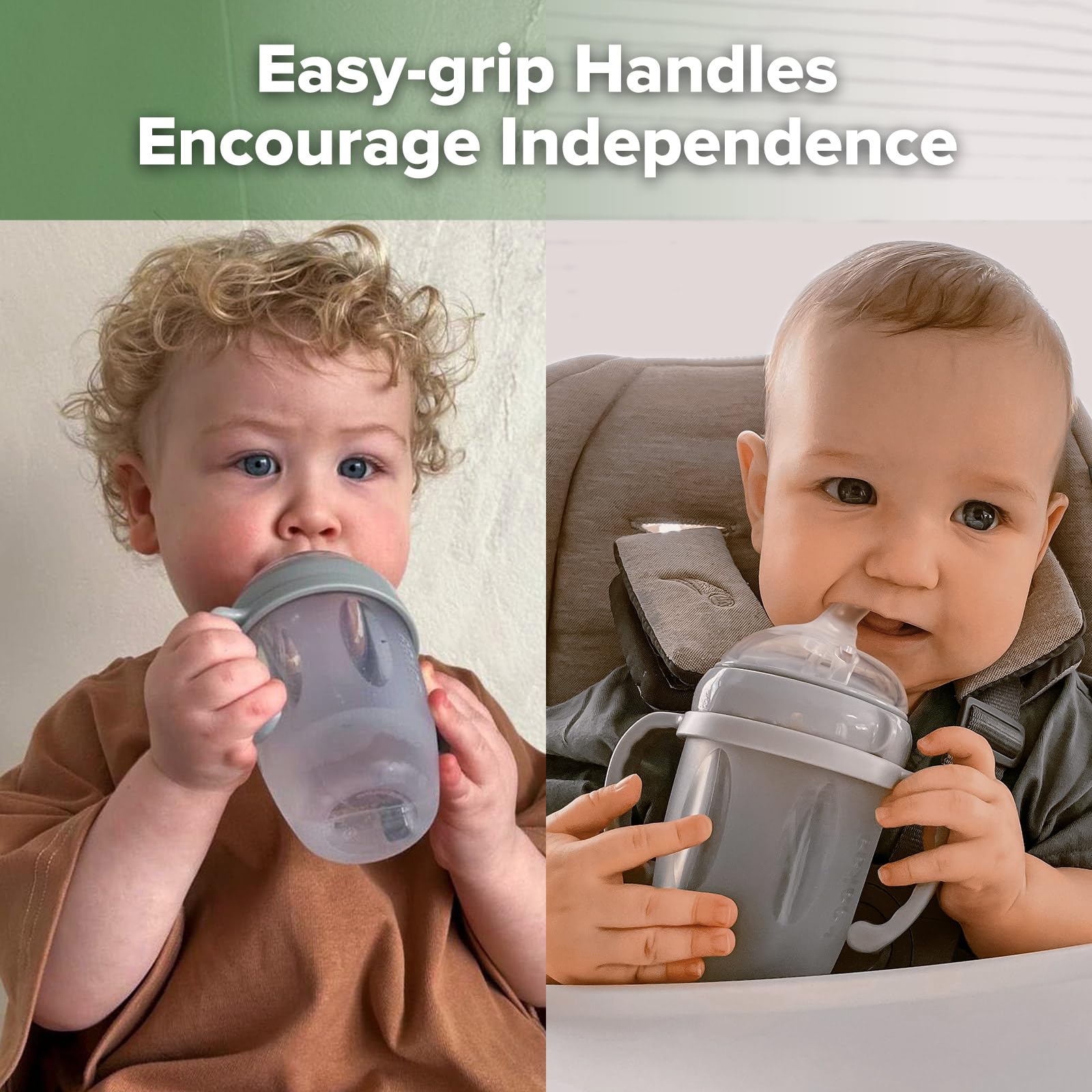 haakaa-weighted-straw-sippy-cup-for-6-months-silicone-baby-straw-cup-with-handle image 6