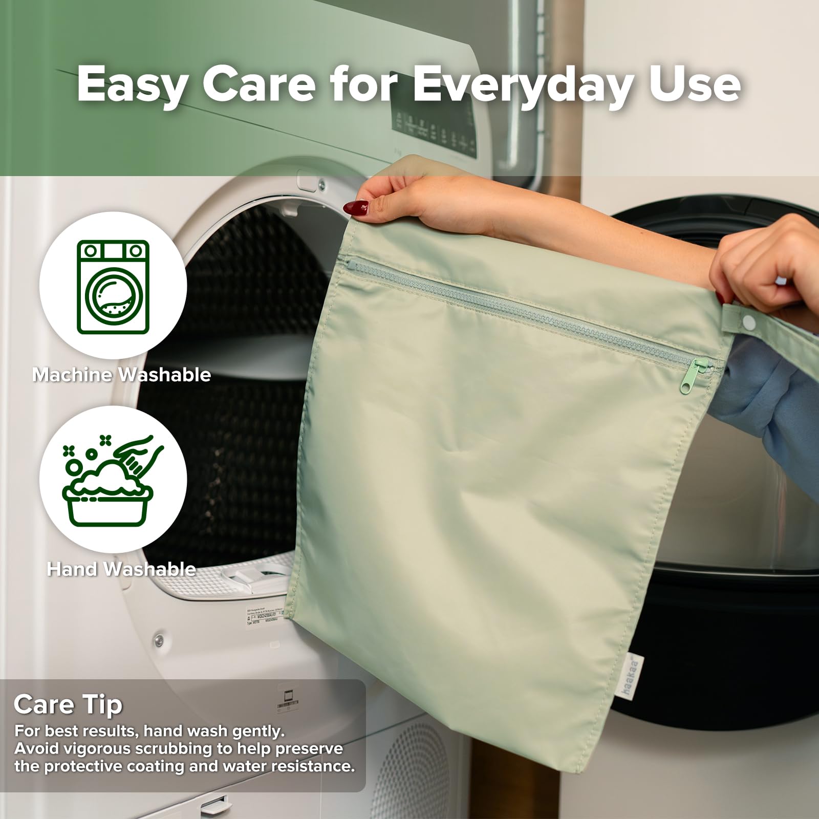 haakaa-waterproof-wet-bags-for-baby-set-of-2-large-small-grass image 7