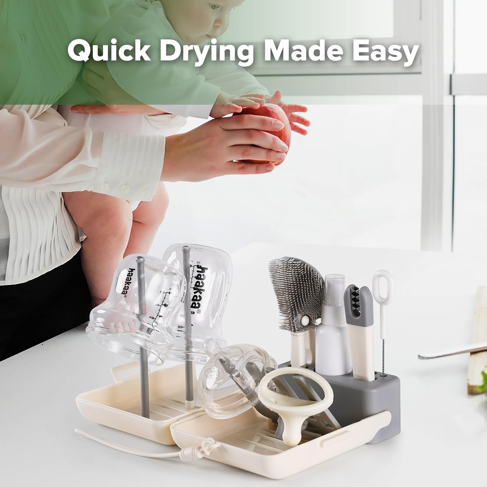 haakaa-travel-bottle-brush-set-7-in-1-baby-bottle-cleaner-kit-with-drying-rack-t image 6