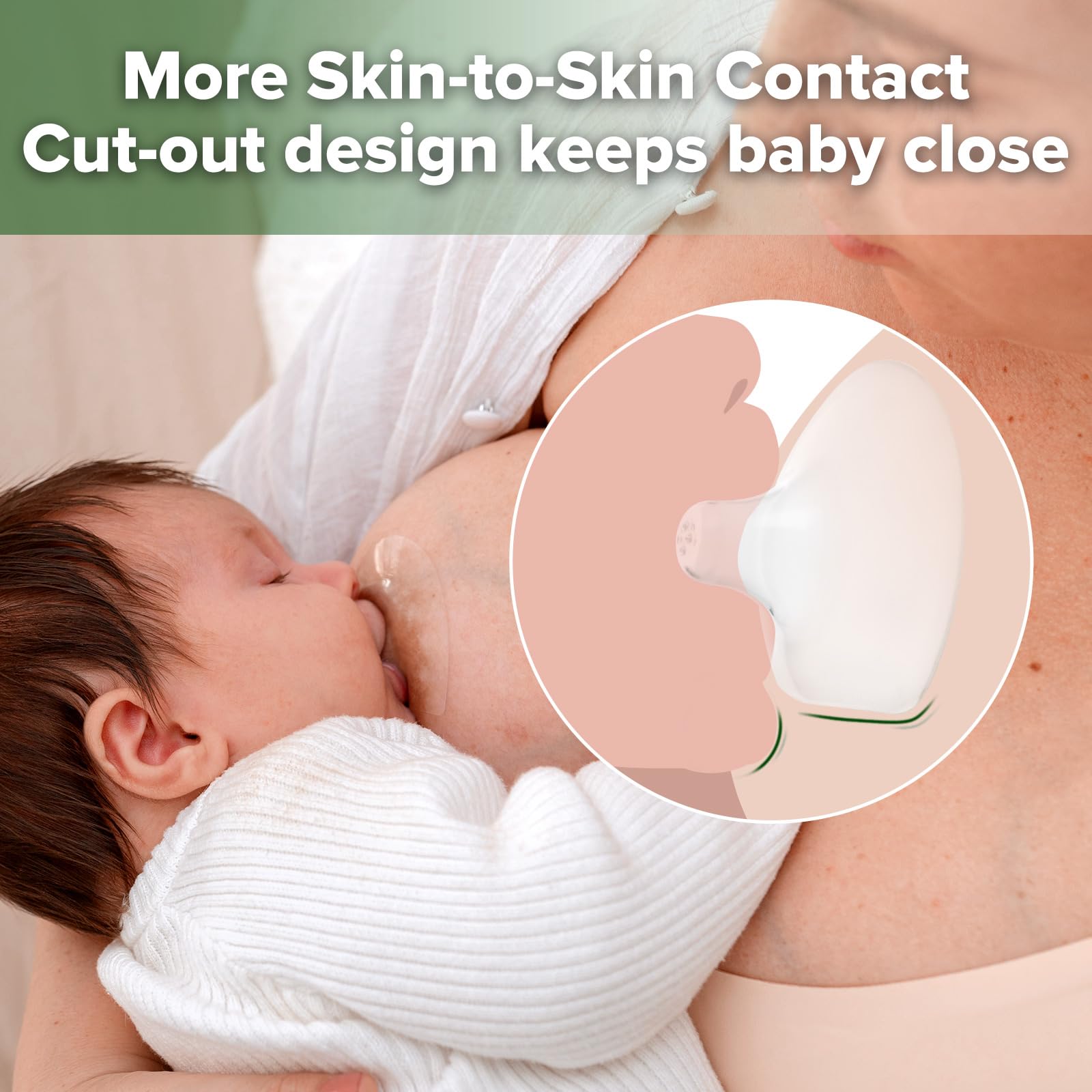 haakaa-nipple-shields-ultra-thin-silicone-breastfeeding-shields-with-carry-case- image 3