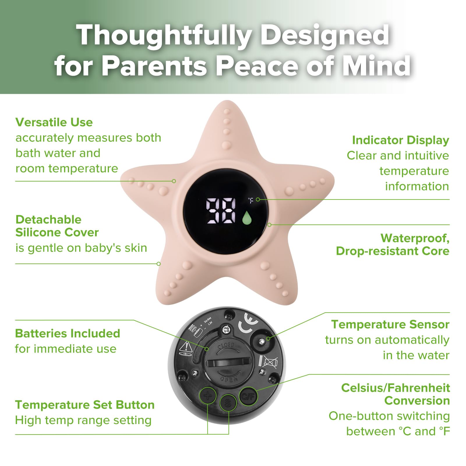 haakaa-silicone-baby-bath-thermometer-starfish-floating-water-and-room-temperatu image 5