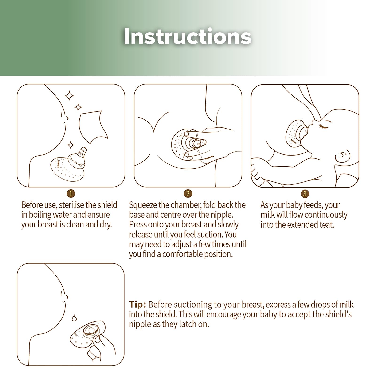 haakaa-nipple-shields-for-nursing-soft-silicone-with-carry-case-2-count image 7