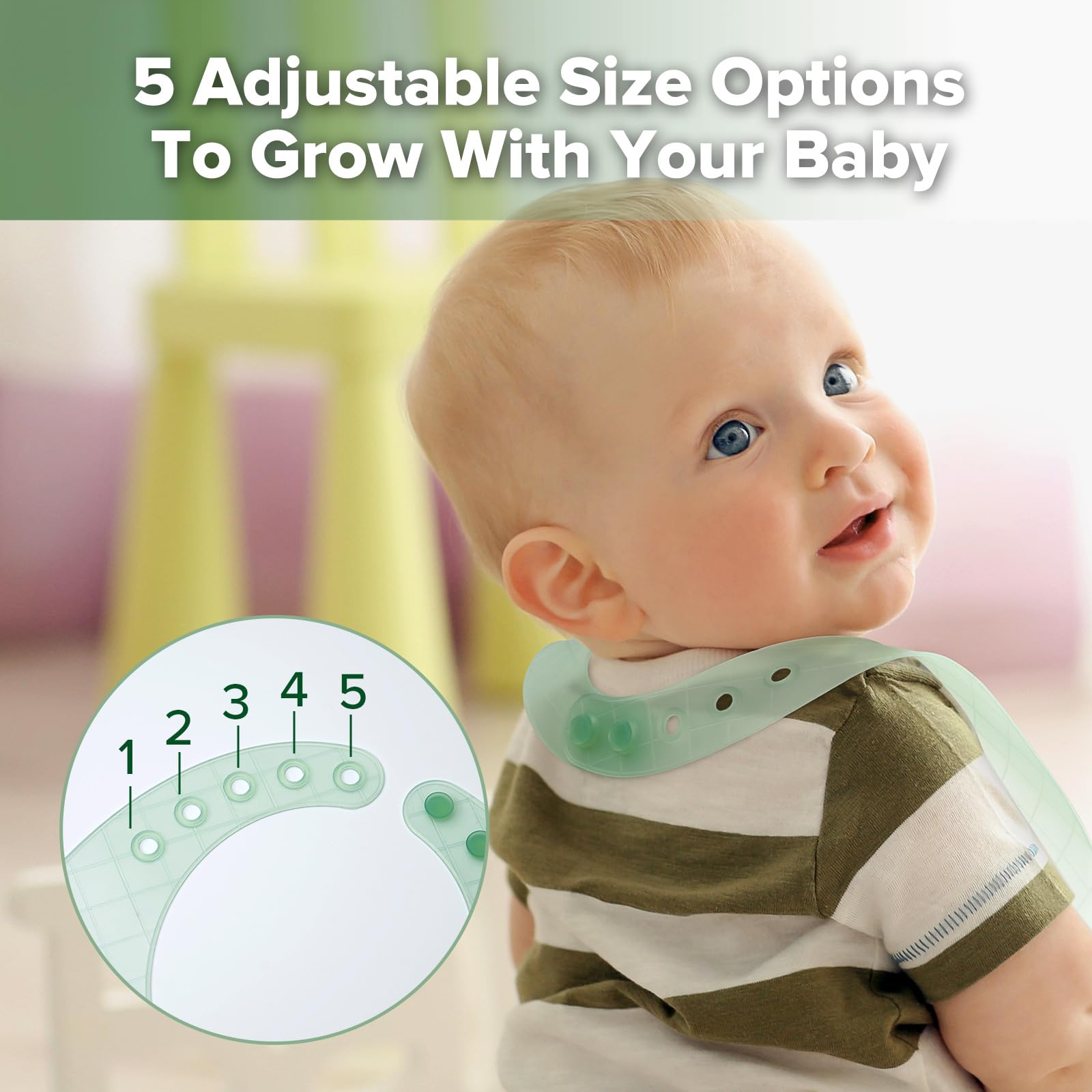haakaa-lightweight-silicone-pocket-bib-ultra-light-and-foldable-travel-bib-with- image 6