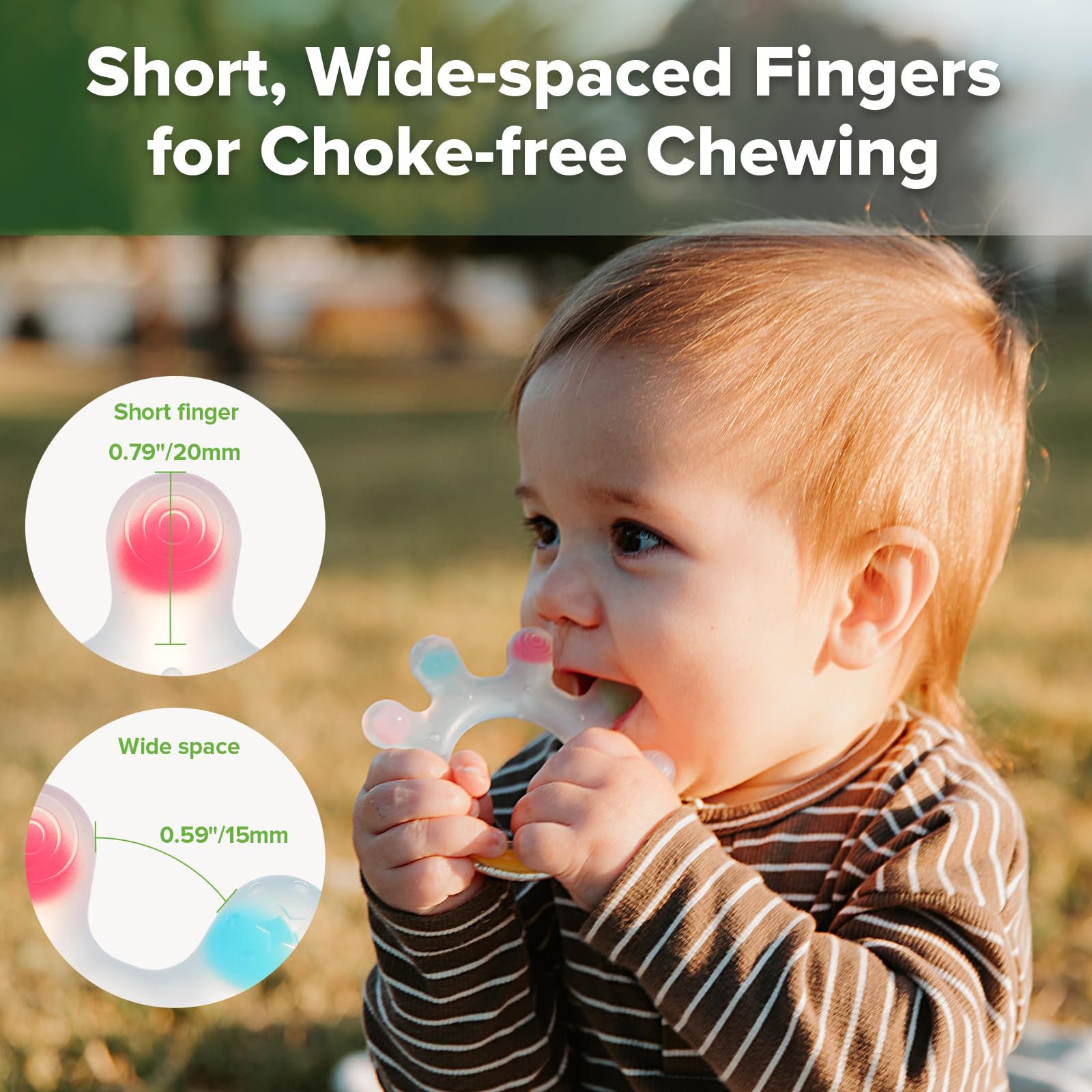 haakaa-dinky-digits-palm-teether-baby-teething-toy-food-grade-silicone-bpa-free- image 5