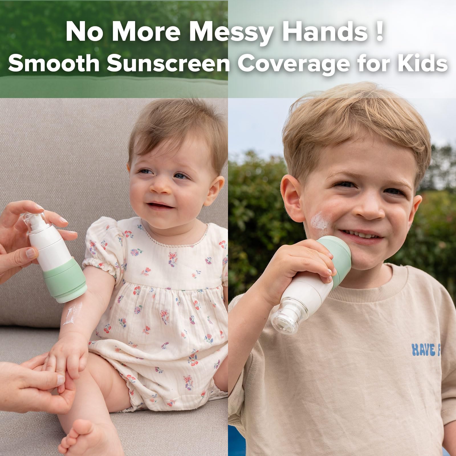haakaa-sunscreen-applicator-for-kids-refillable-no-mess-sunblock-brush-with-soft image 2