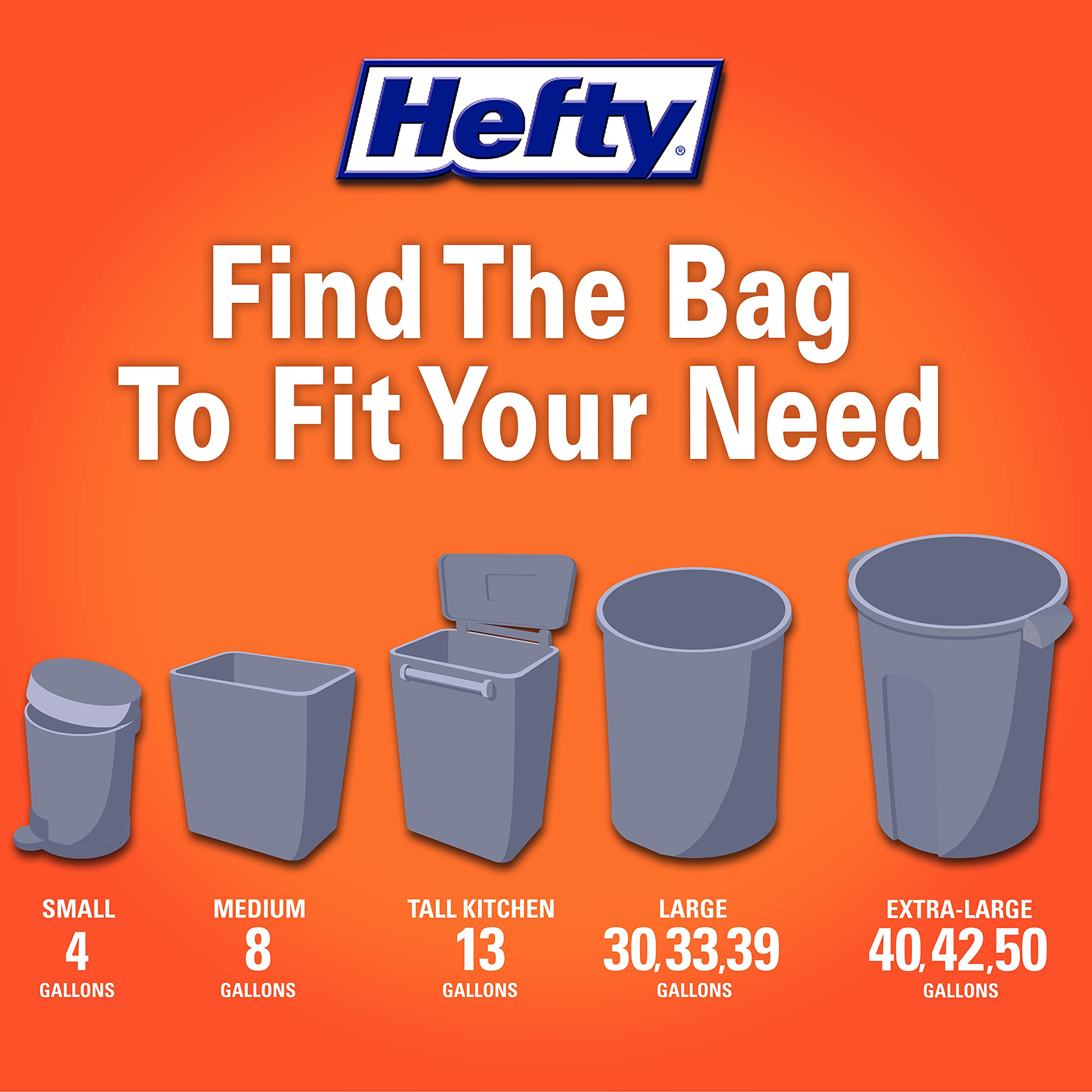 hefty-ultra-strong-tall-kitchen-trash-bags-13-gallon-gray-clean-burst-40-count image 6