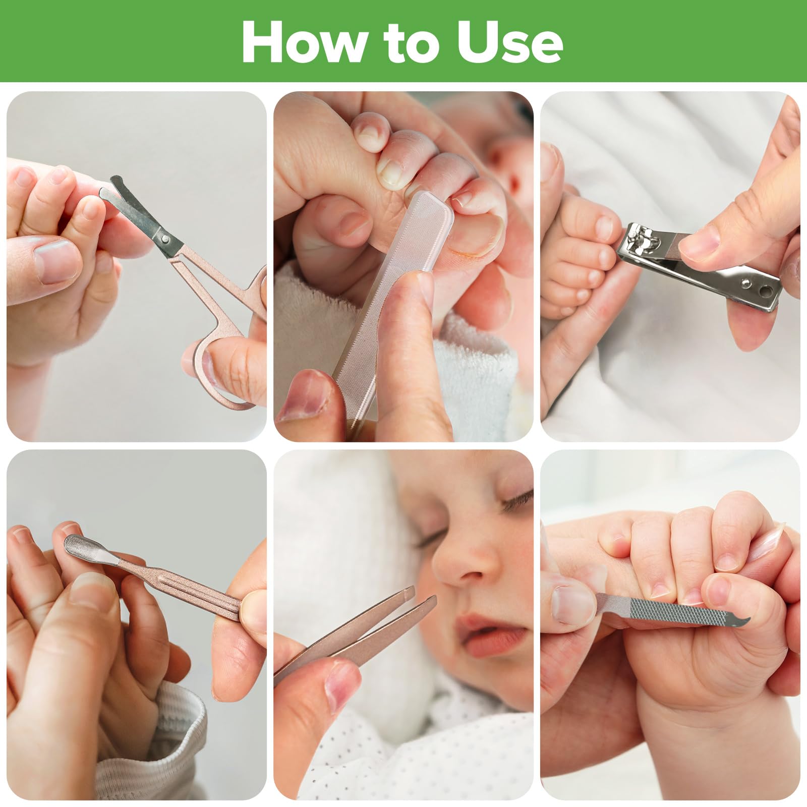 haakaa-baby-hair-brush-and-comb-set-pear-fect-manicure-kit-gentle-grooming-for-n image 5