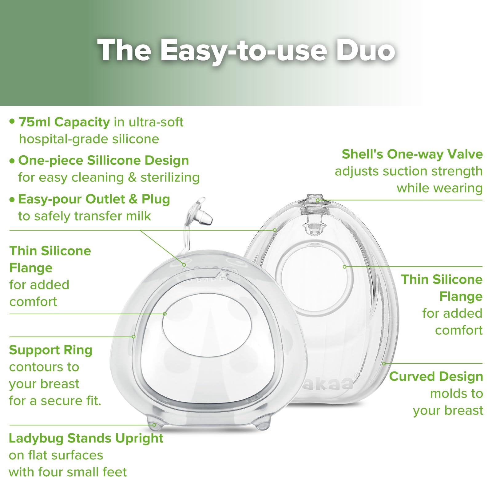 haakaa-milk-collector-set-shell-pump-ladybug-collector-combo-hands-free-wearable image 4