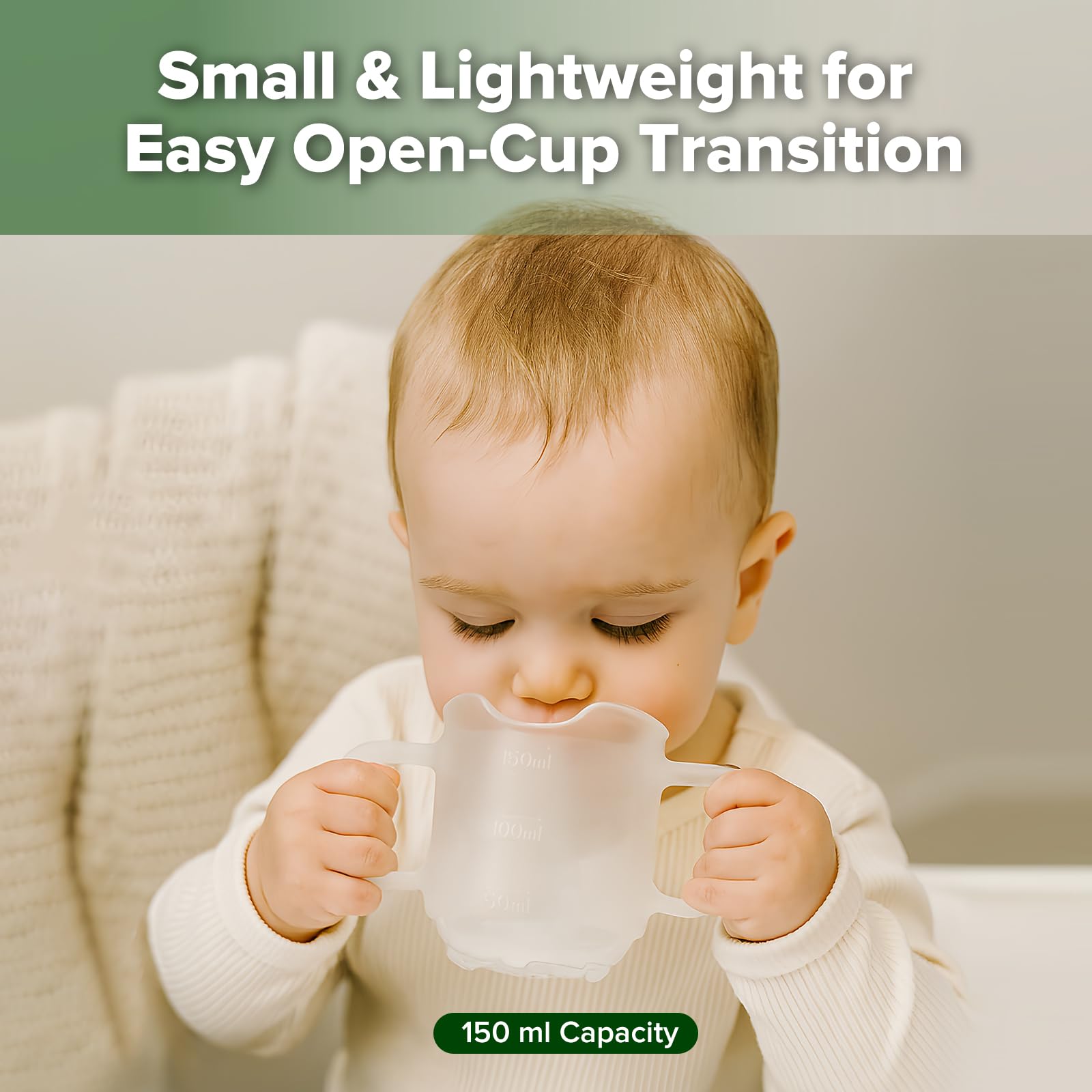 haakaa-silicone-toddler-cup-training-cup-for-babies-6m-bpa-free-5-ounce image 2