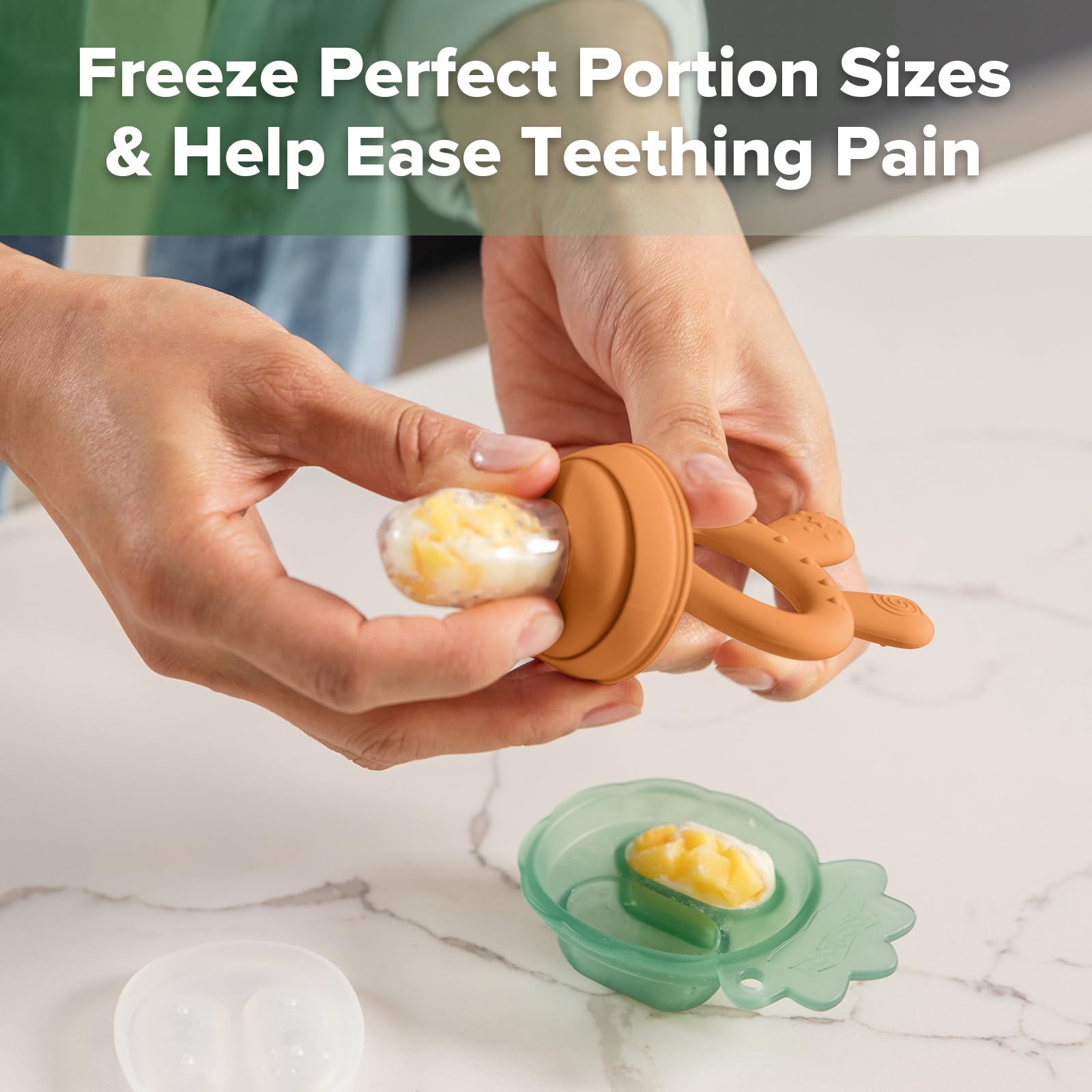 haakaa-baby-fruit-food-feeder-mini-freezer-nibble-tray-combo-silicone-feeder-for image 3