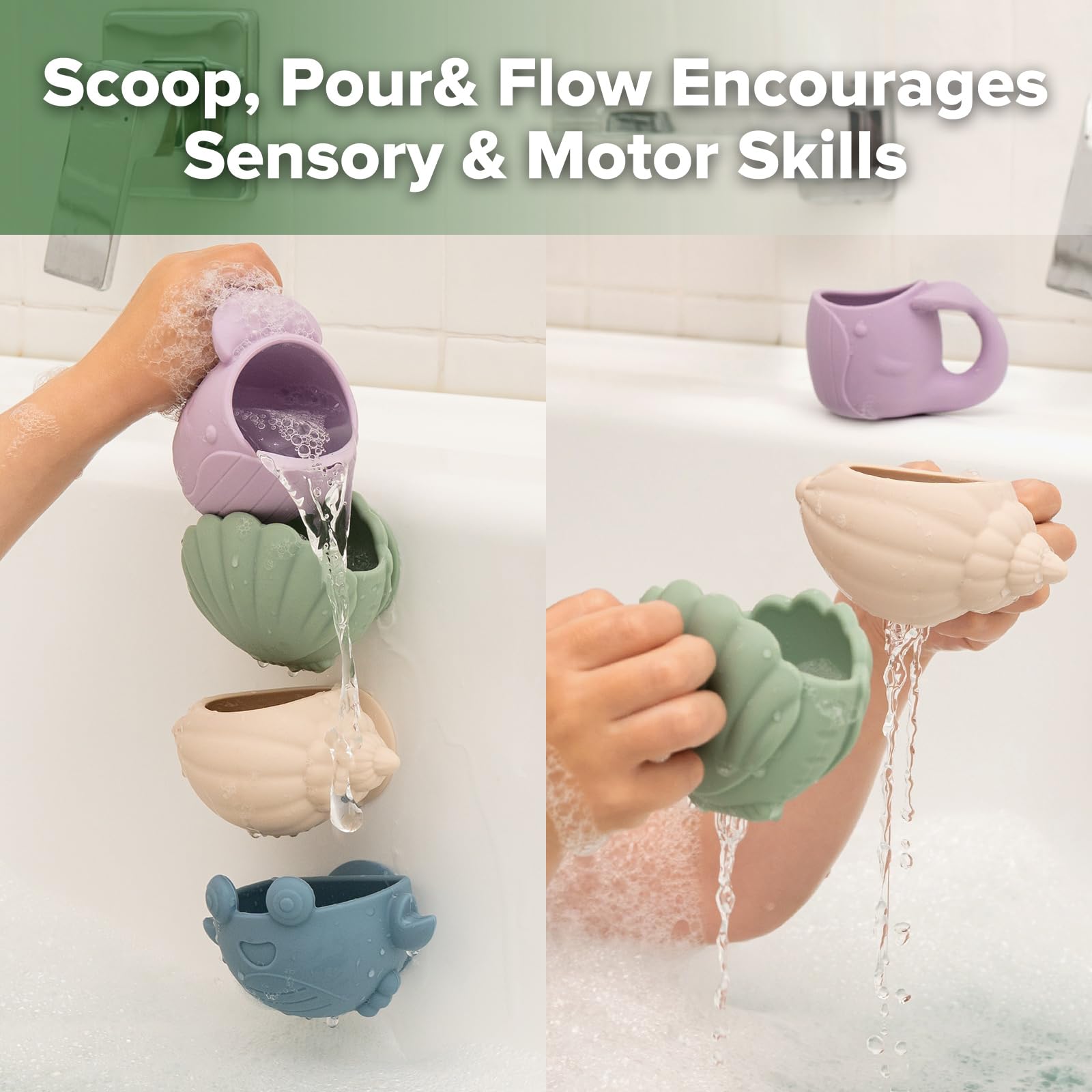 haakaa-tidal-tribe-waterfall-bath-toy-set-mold-free-food-grade-silicone-pouring- image 5