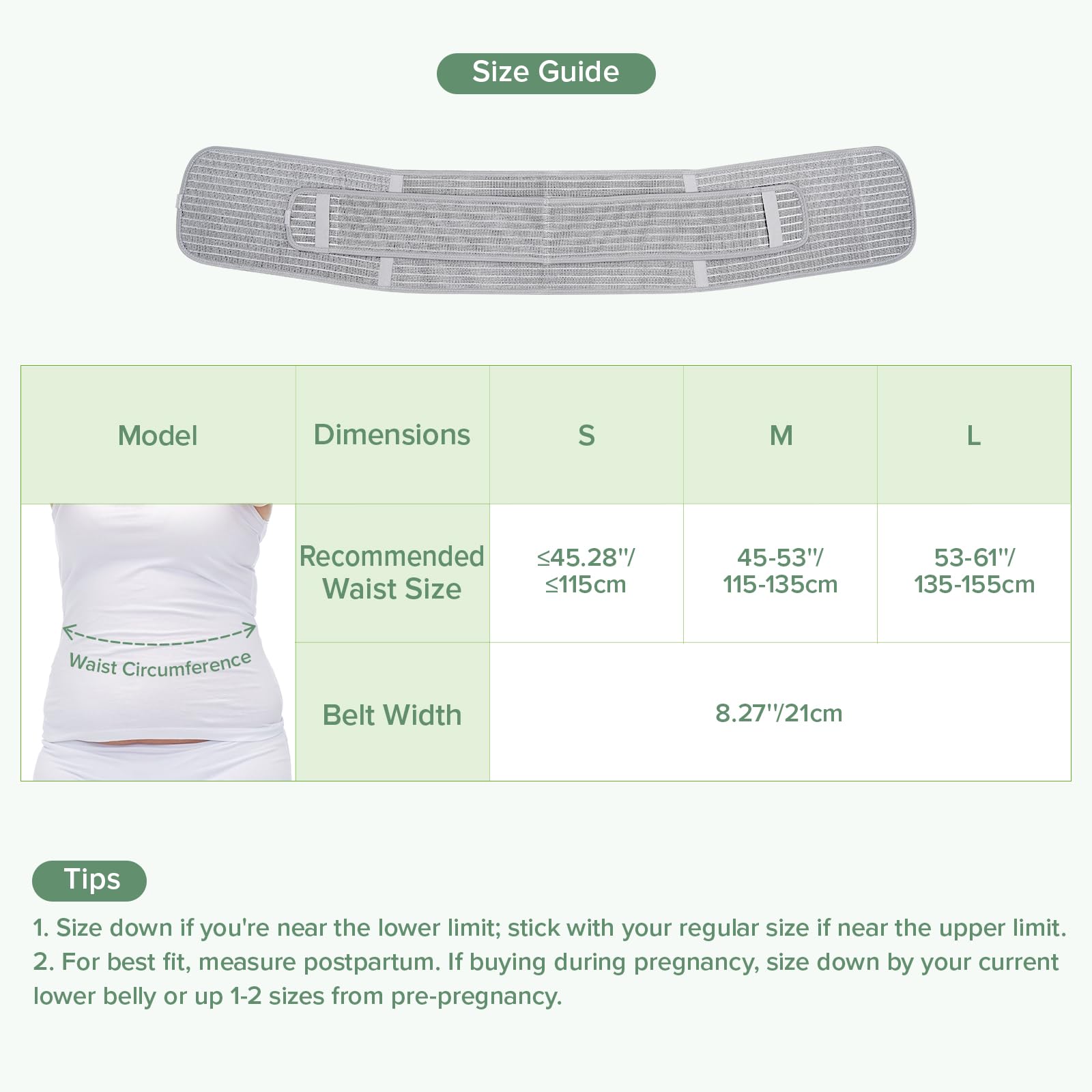 haakaa-postpartum-belly-band-abdominal-binder-with-adjustable-support-for-natura image 8