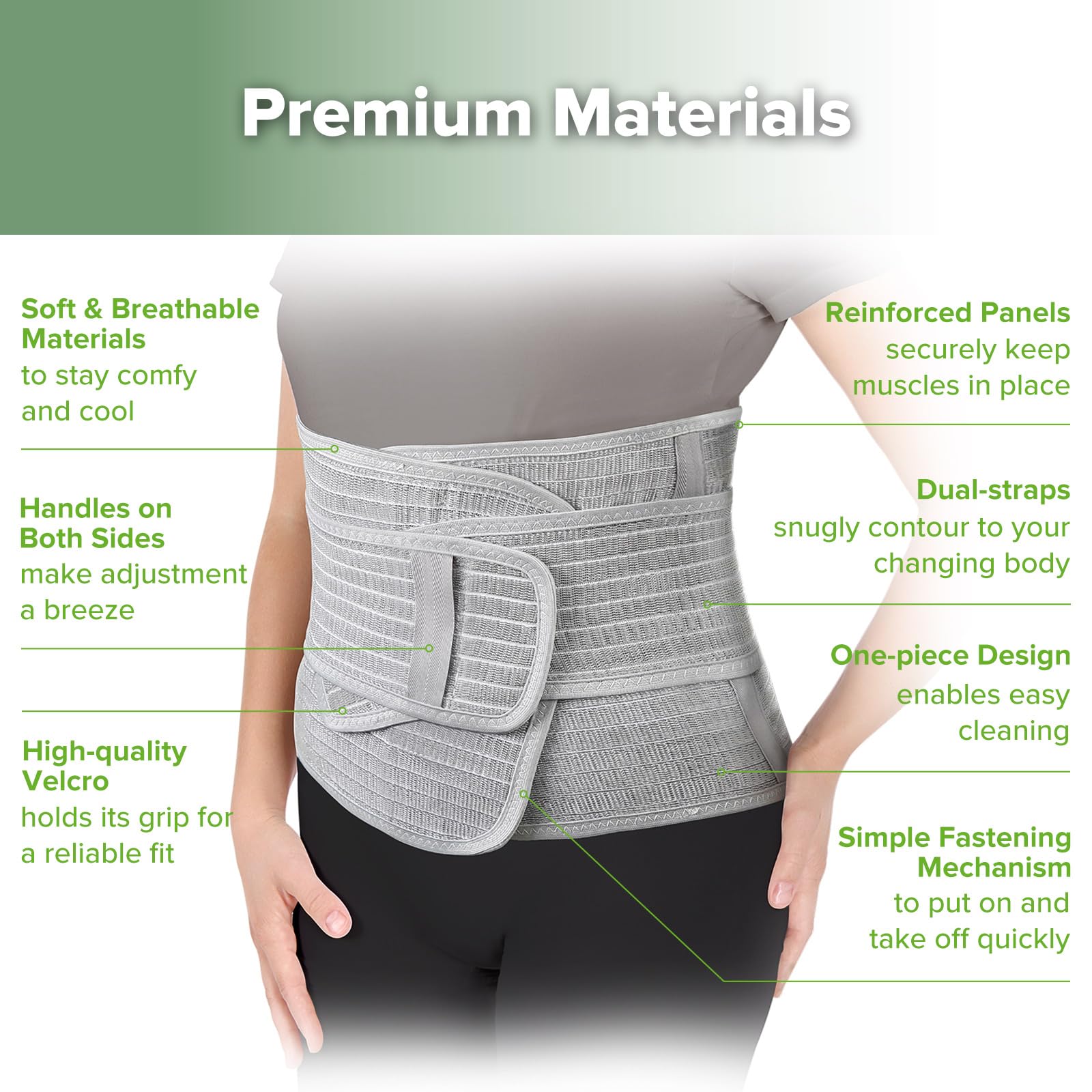haakaa-postpartum-belly-band-natural-latex-support-for-back-abdomen-one-size image 6