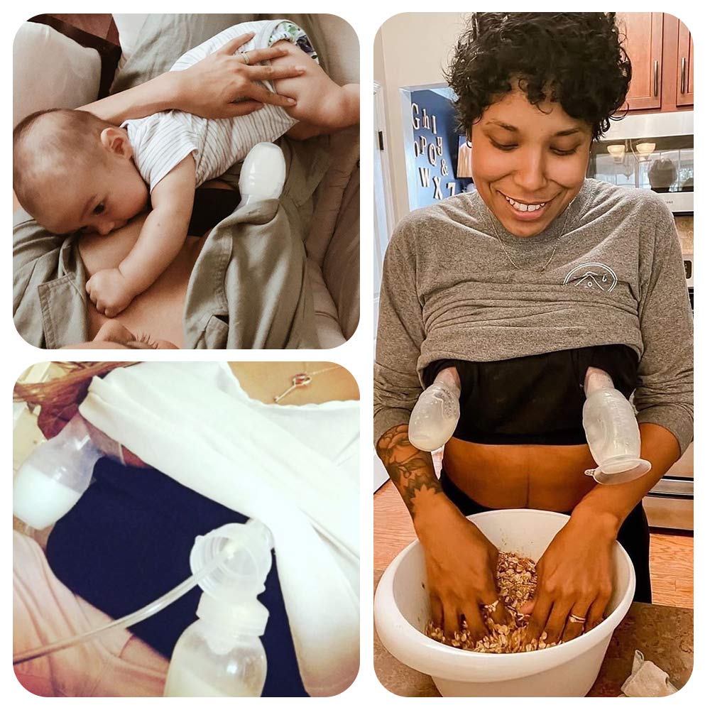 haakaa-manual-breast-pump-4oz-100ml-with-suction-base-and-white-stopper-food-gra image 2