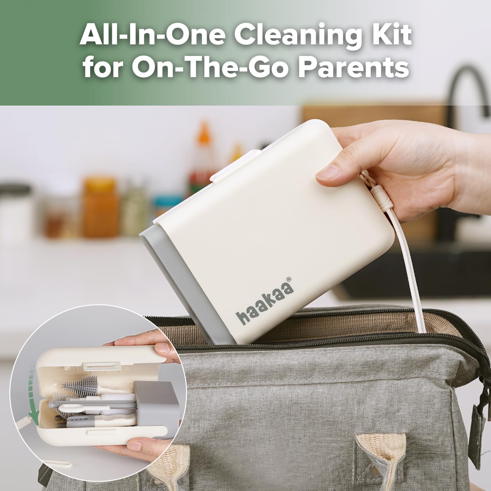 haakaa-travel-bottle-brush-set-7-in-1-baby-bottle-cleaner-kit-with-drying-rack-t image 3