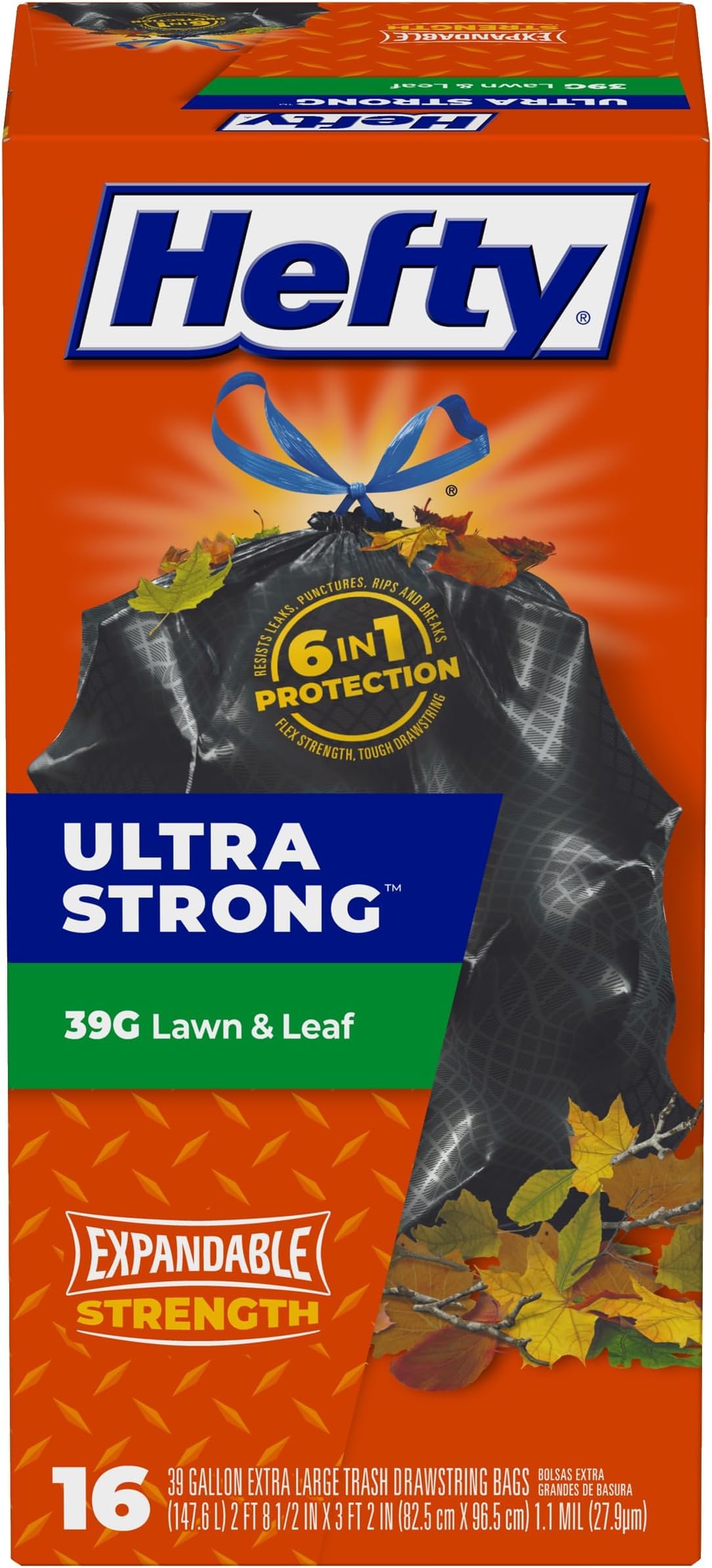 hefty-ultra-strong-lawn-and-leaf-trash-bags-39-gallon-black-unscented-16-count image 8