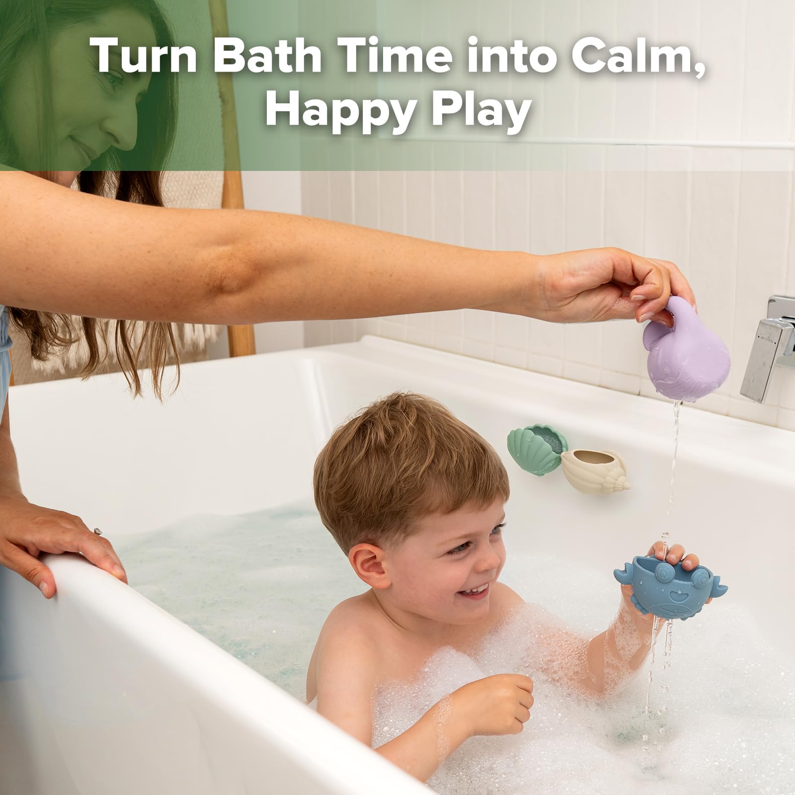 haakaa-tidal-tribe-waterfall-bath-toy-set-mold-free-food-grade-silicone-pouring- image 3