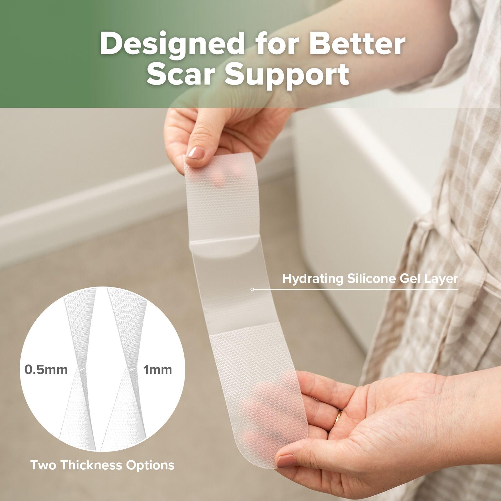 haakaa-c-section-scar-silicone-strips-reusable-medical-grade-silicone-scar-sheet image 3