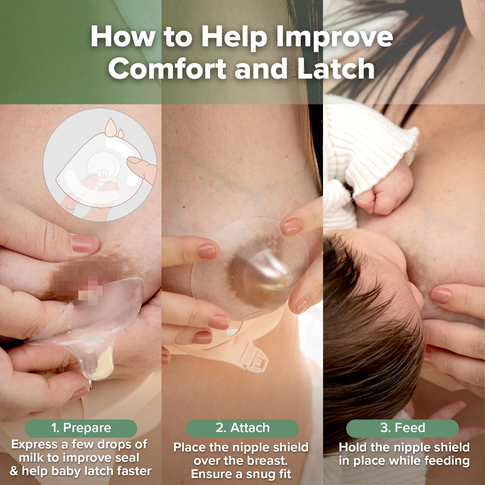 haakaa-nipple-shields-ultra-thin-silicone-breastfeeding-shields-with-carry-case- image 5