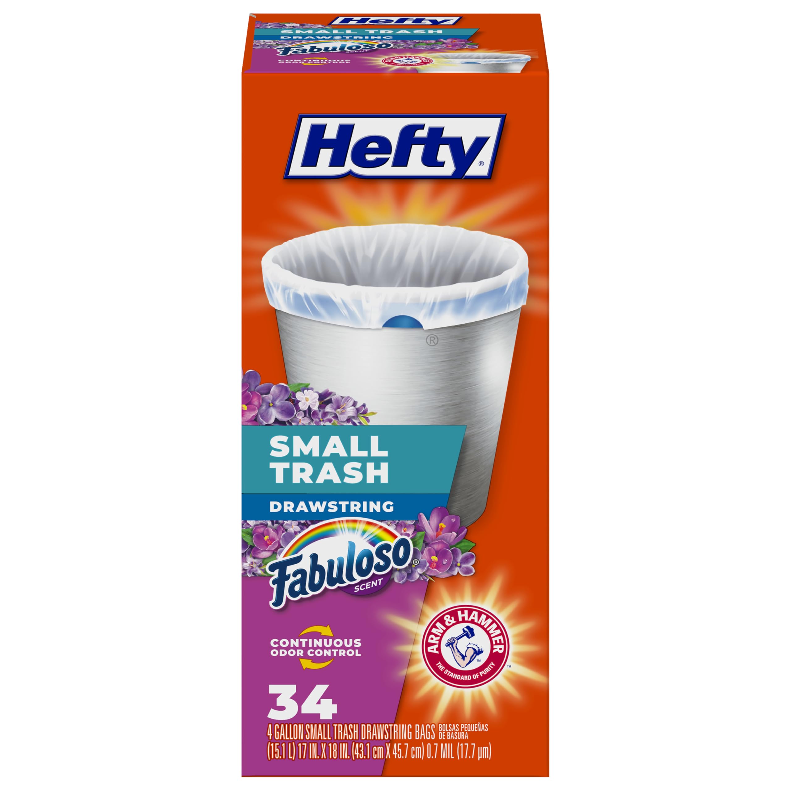 hefty-4-gallon-small-trash-bags-with-arm-hammer-odor-neutralizer-fabuloso-scent- image 8
