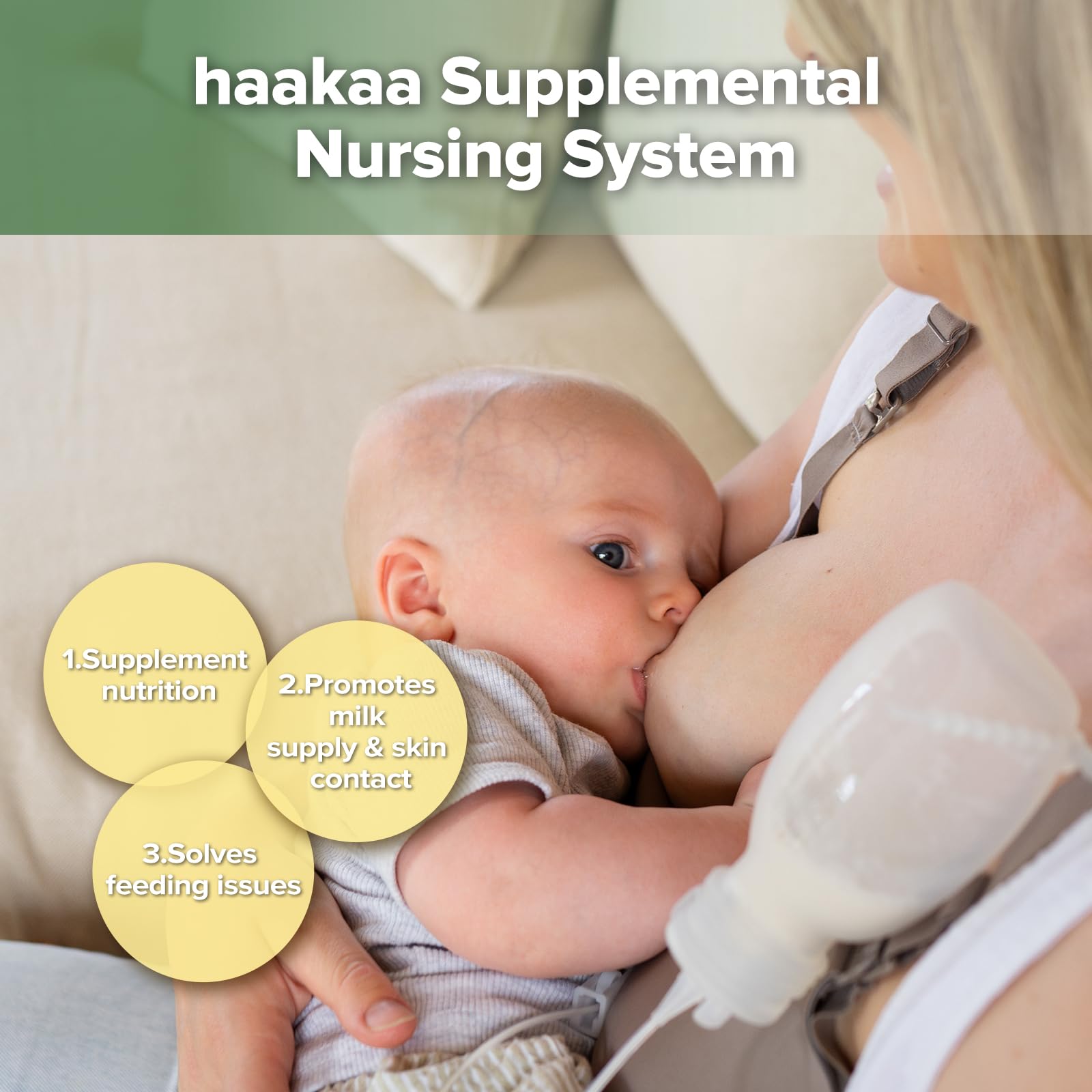 haakaa-supplemental-nursing-system-feeding-tube-pouch-set-sns-breastfeeding-kit- image 2