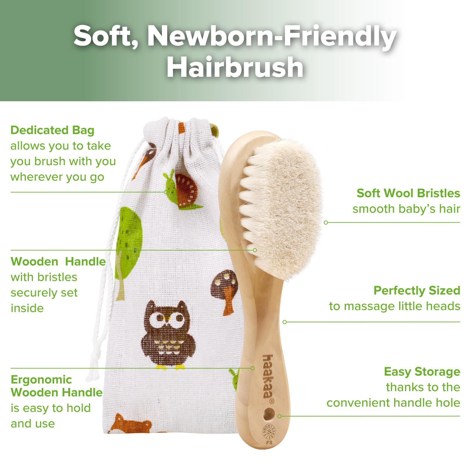 haakaa-wooden-baby-hair-brush-natural-soft-wool-bristles-for-newborns-toddlers-c image 5