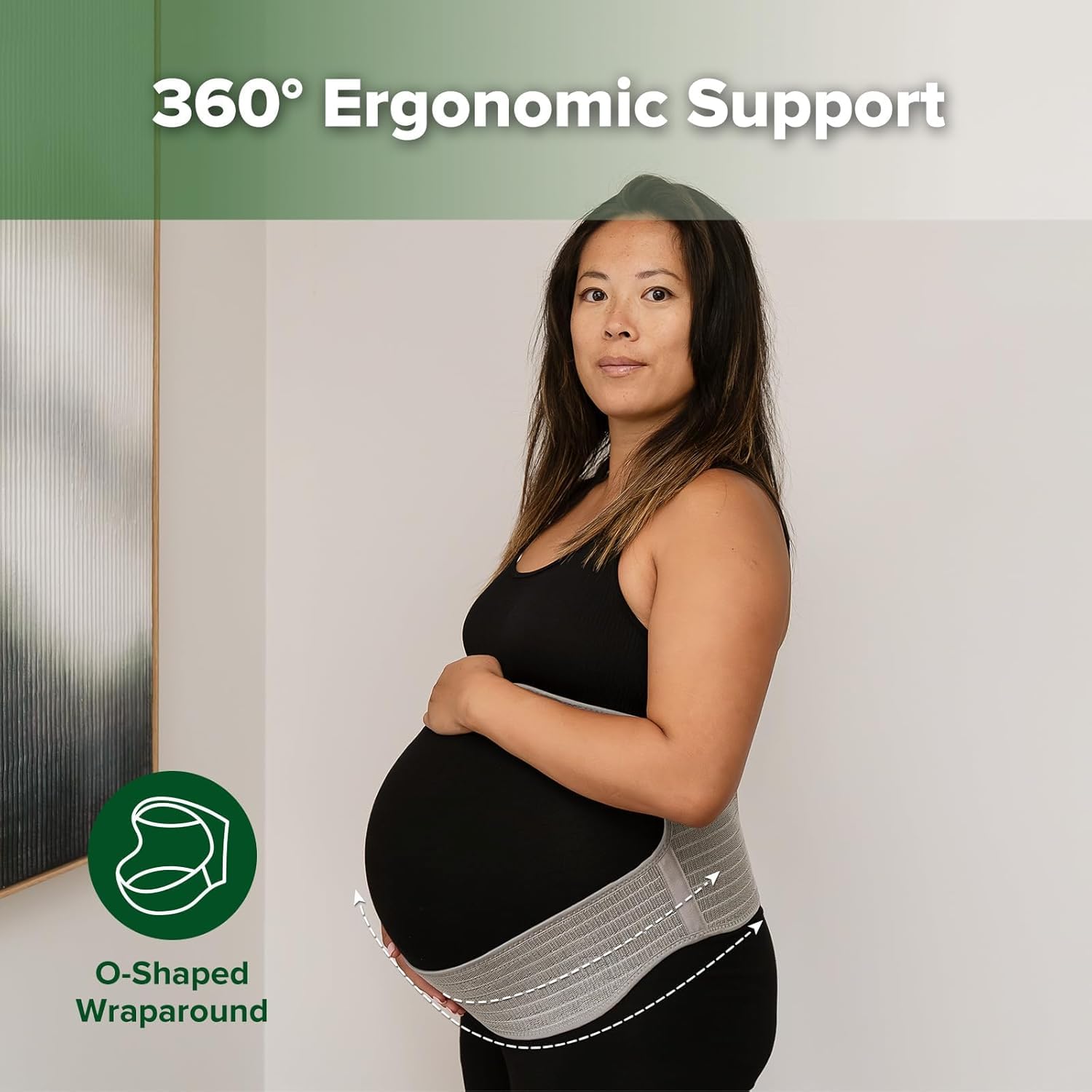 haakaa-maternity-support-belt-for-back-pain-pregnancy-belly-band-adjustable-one- image 4